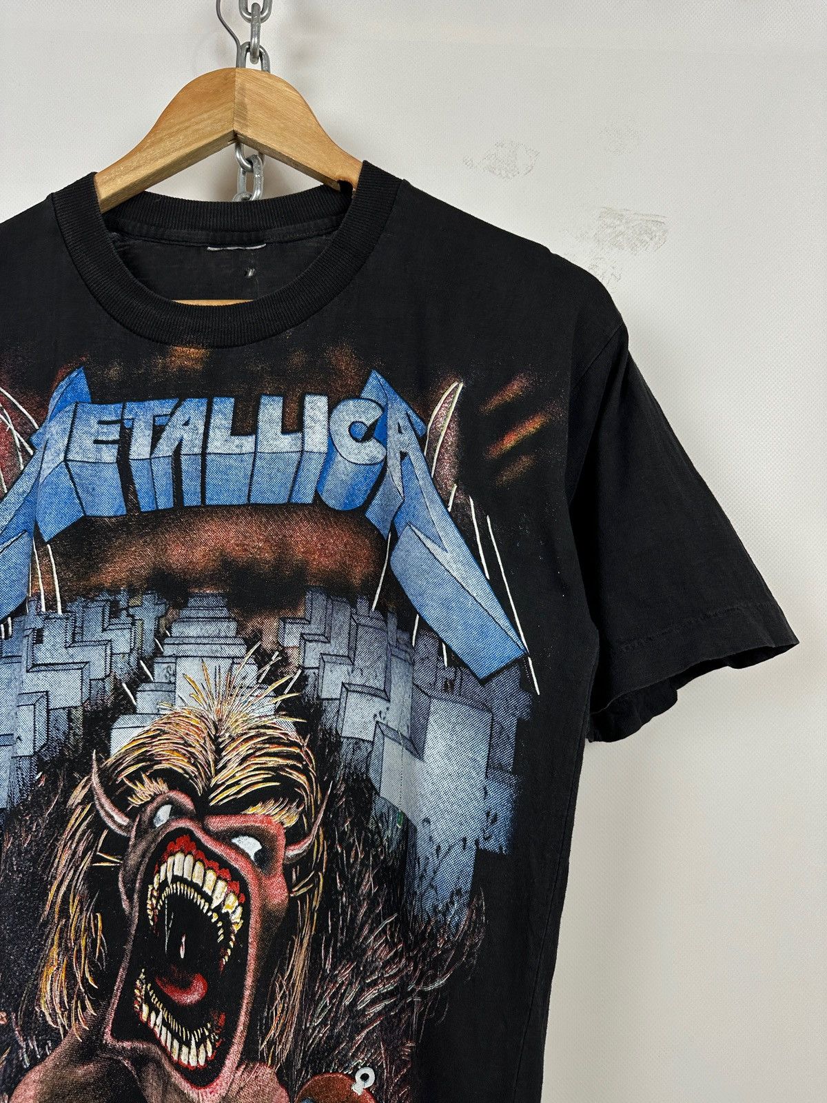 Band Tees 1992 Vintage Metallica All Over Print European Tour T-Shirt Size US M / EU 48-50 / 2 - 6 Thumbnail