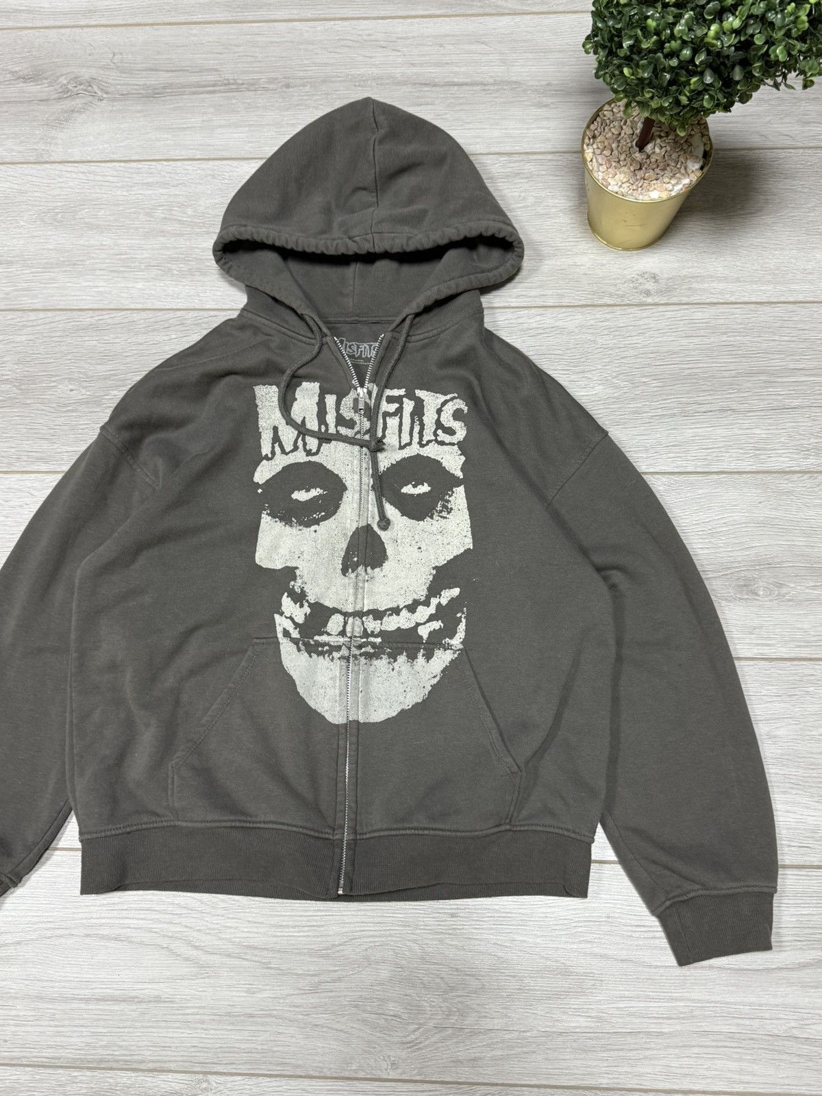 Band Tees Misfits hoodie skull big logo zip Size US M / EU 48-50 / 2 - 3 Thumbnail