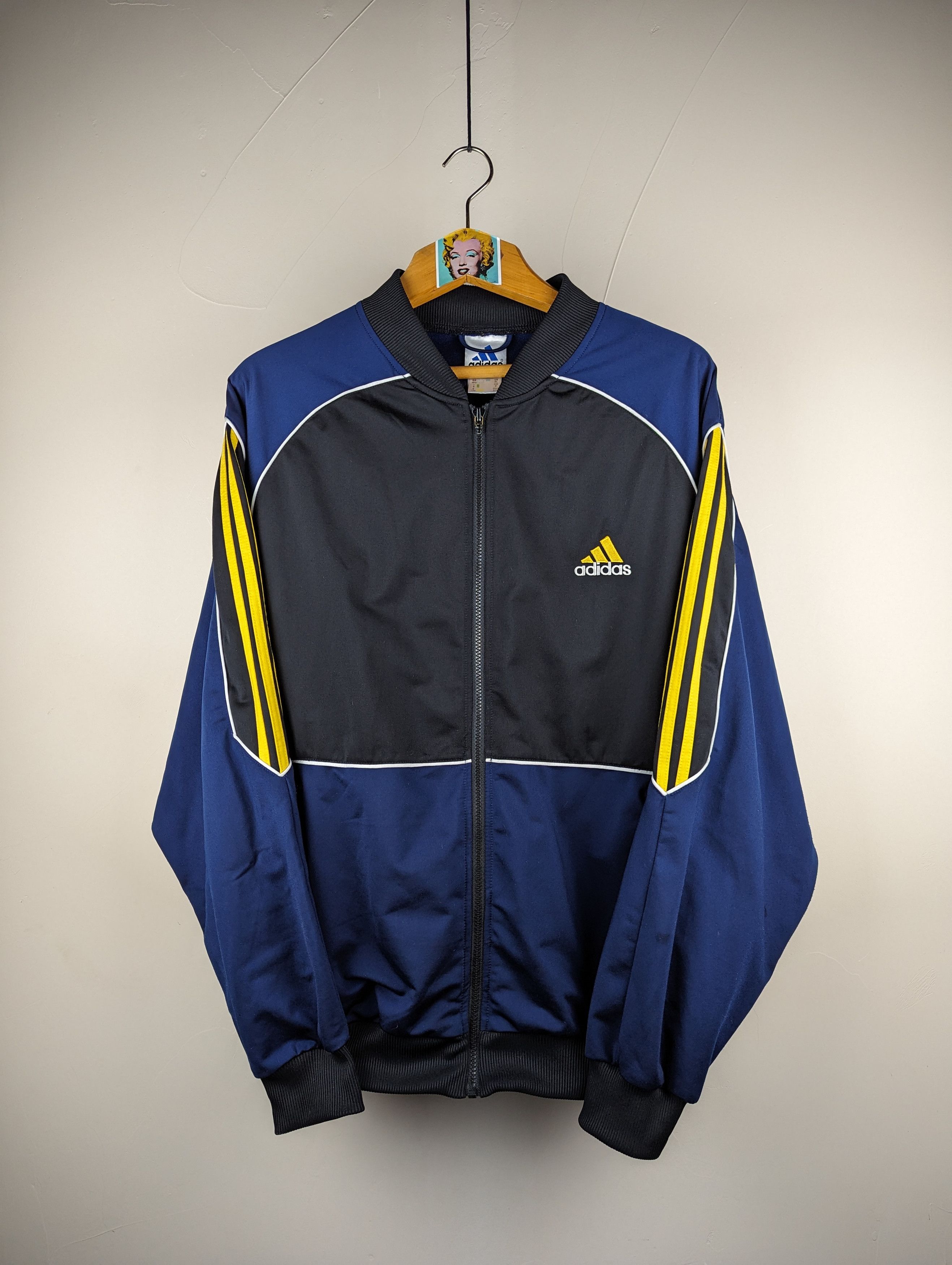 Adidas Vintage Adidas Perfomance Track Bomber Jacket Spellout Logo Size US XL / EU 56 / 4 - 1 Thumbnail