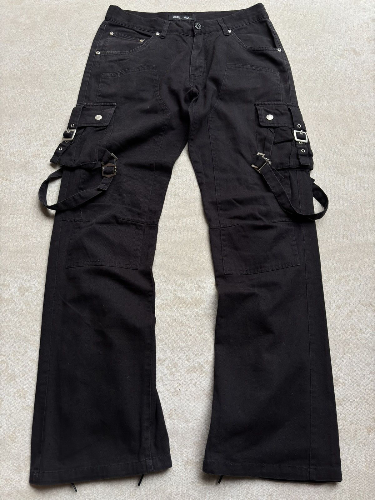 Japanese Brand Bikestar lace up flare cargo pants Size US 28 / EU 44 - 1 Thumbnail