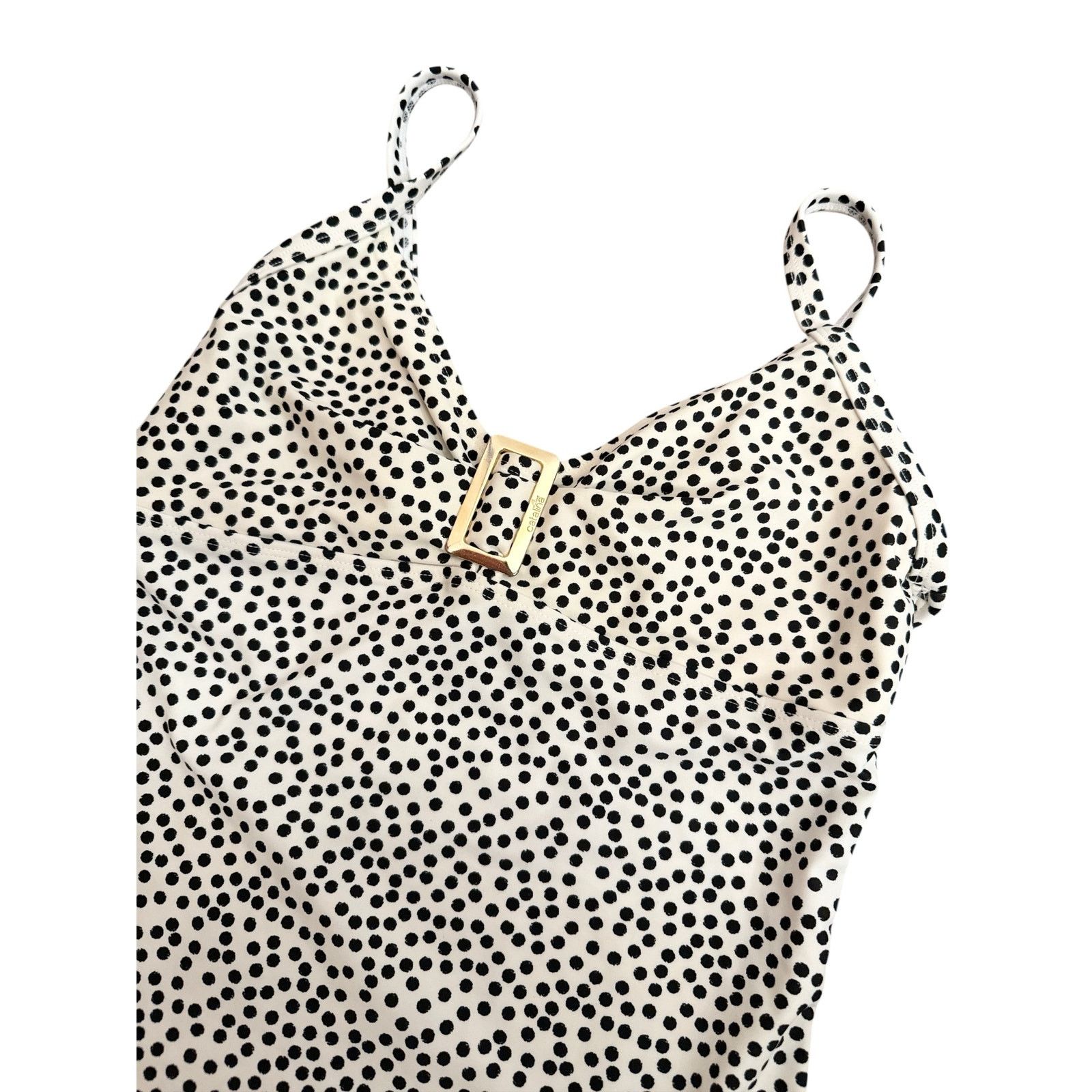 Catalina Catalina Women’s Black Polka Dot One Piece Size Small Size S / US 4 / IT 40 - 3 Thumbnail