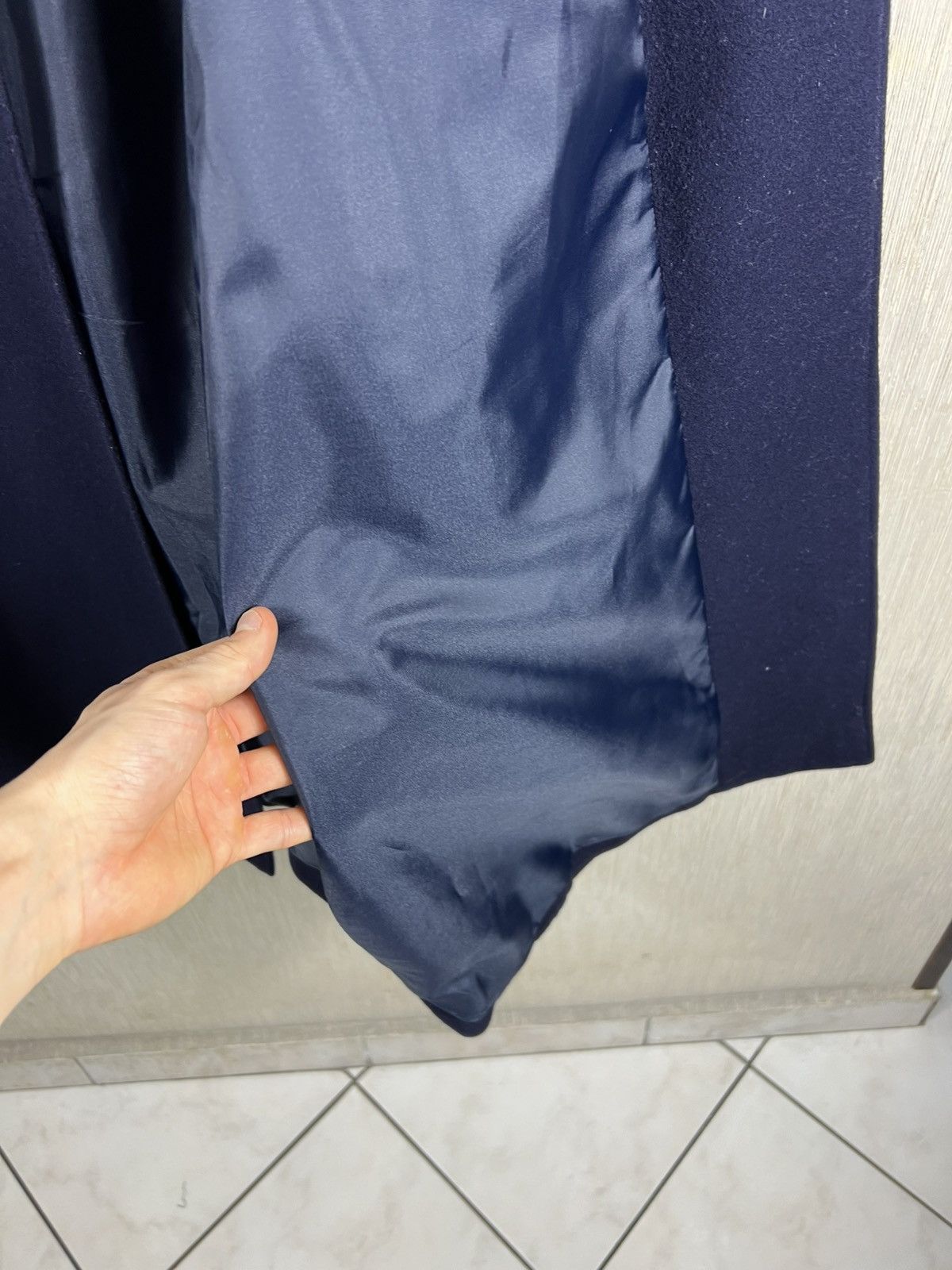 Carven Vintage Carven pour ADP France wool navy archive long coat Size S / US 4 / IT 40 - 16 Thumbnail