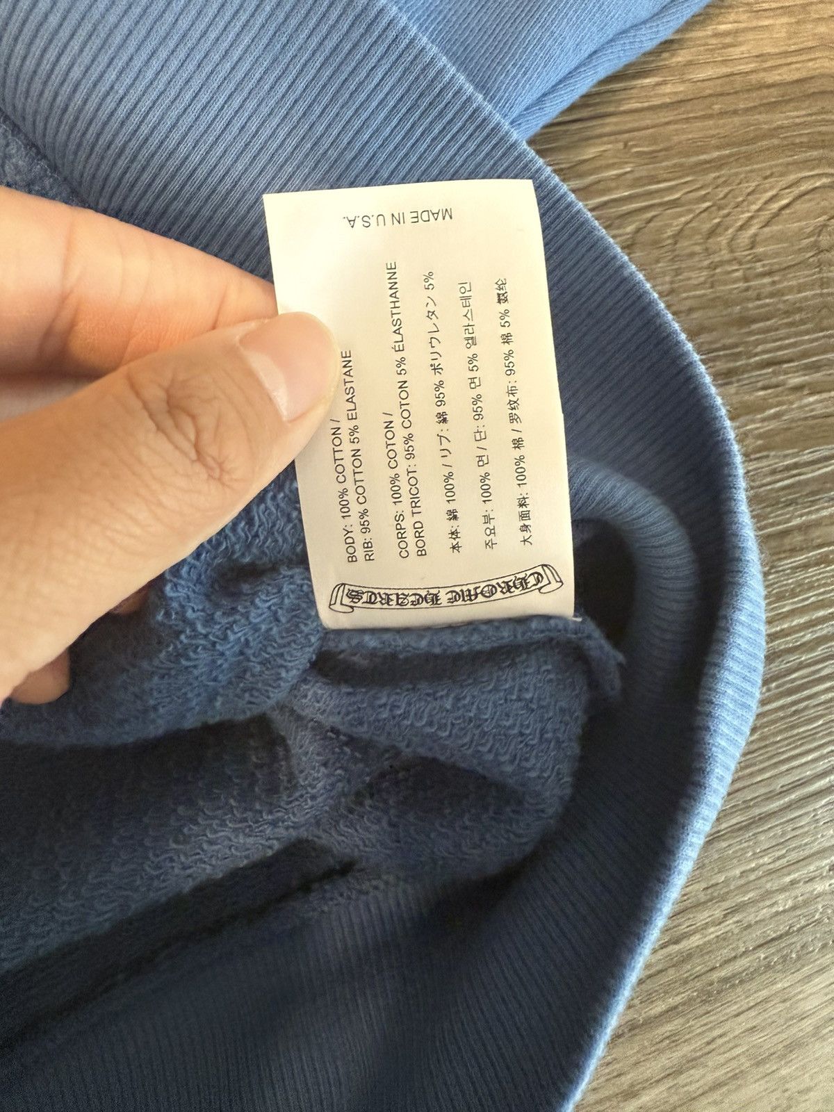Chrome Hearts 🔥Chrome Hearts Blind Spot Blue Crewneck🔥 Size M / US 6-8 / IT 42-44 - 12 Thumbnail
