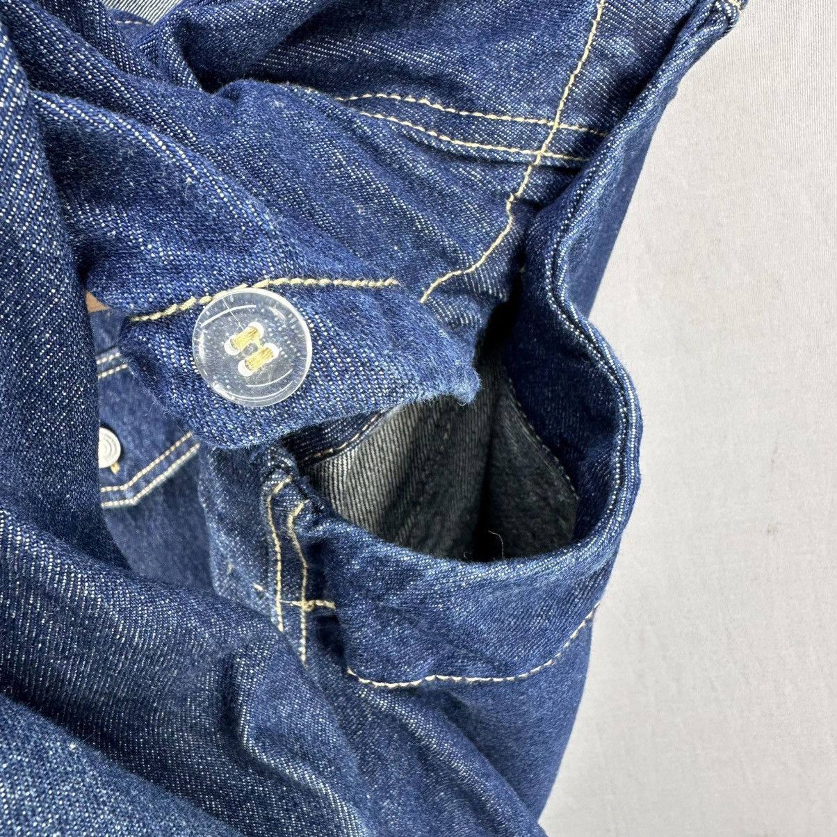 Vintage Vintage Flannel 15oz Denim Jacket can be a Vest Size US L / EU 52-54 / 3 - 10 Thumbnail