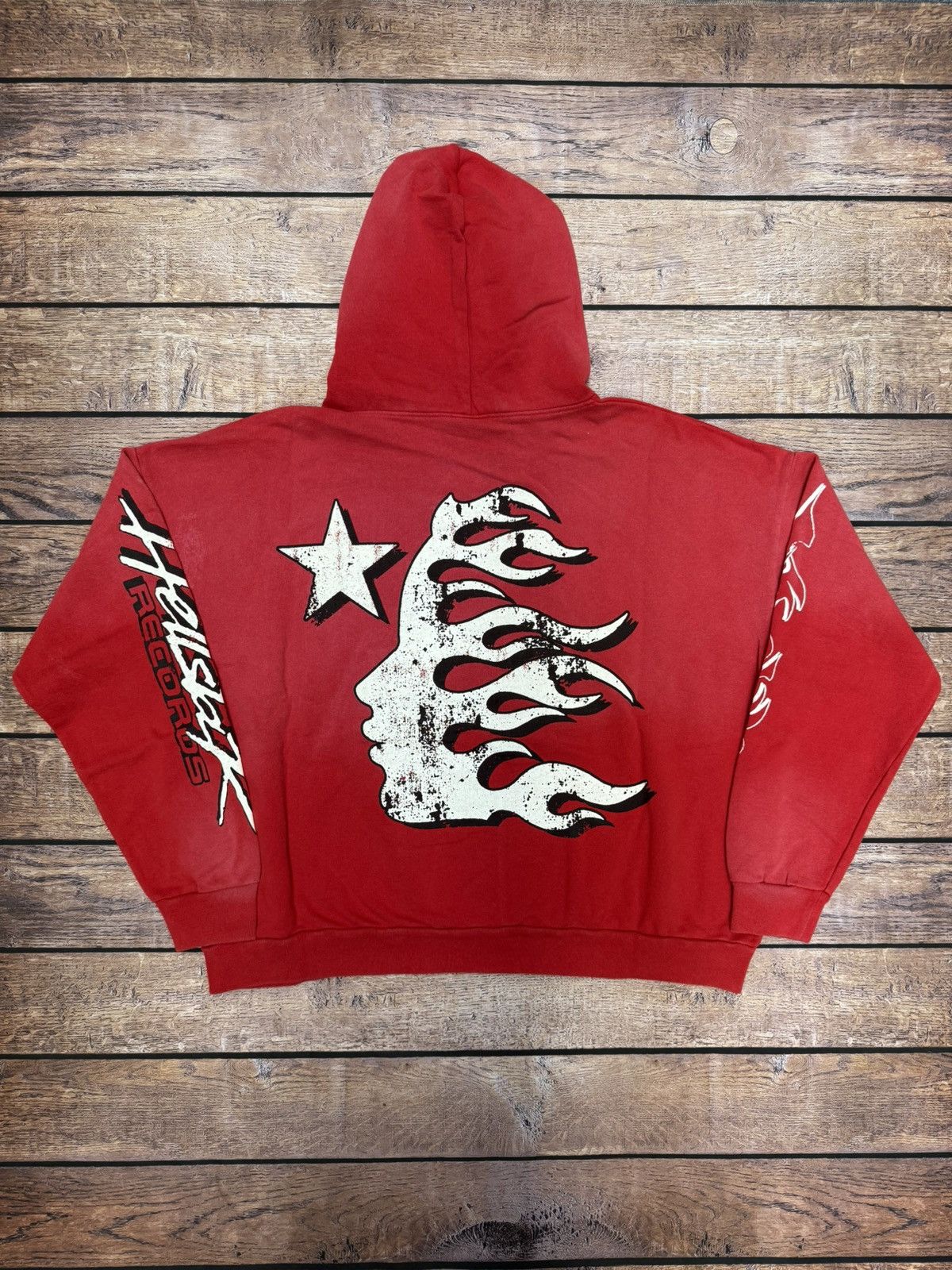 HELLSTAR Hellstar Records Hoodie Red Capsule 9 Size L Size US L / EU 52-54 / 3 - 2 Thumbnail