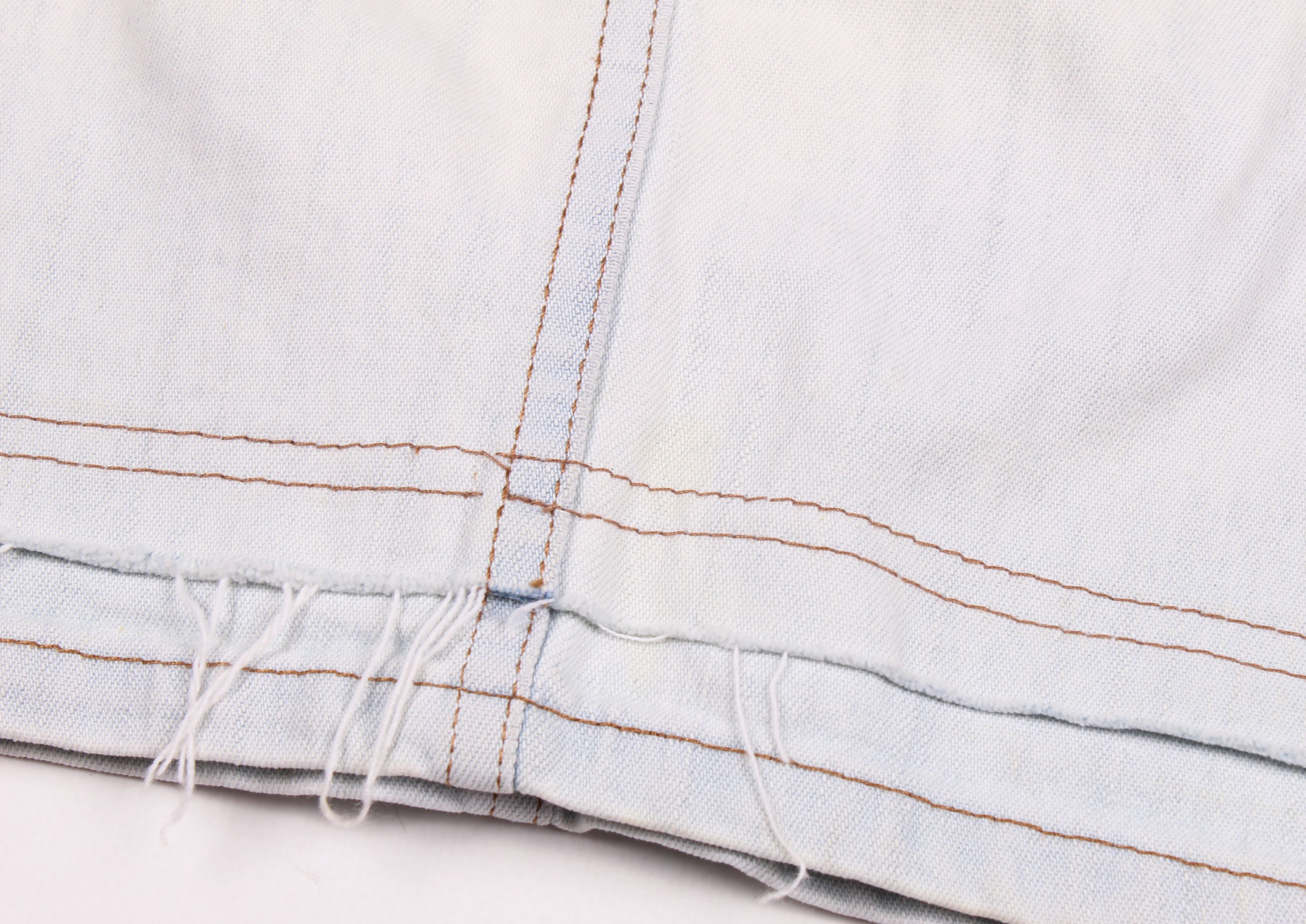 Morgan Homme × Vintage Morgan de Toi Vintage Y2K Denim Beaded Mini Skirt Size 26" / US 2 / IT 38 - 8 Thumbnail