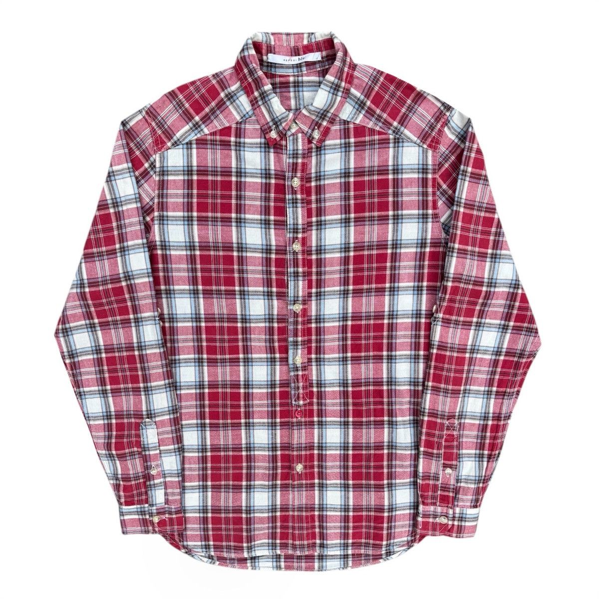 Beams Plus × Engineered Garments Aspesi Blu Garments Plaid Button Up Shirt Size US M / EU 48-50 / 2 - 1 Thumbnail