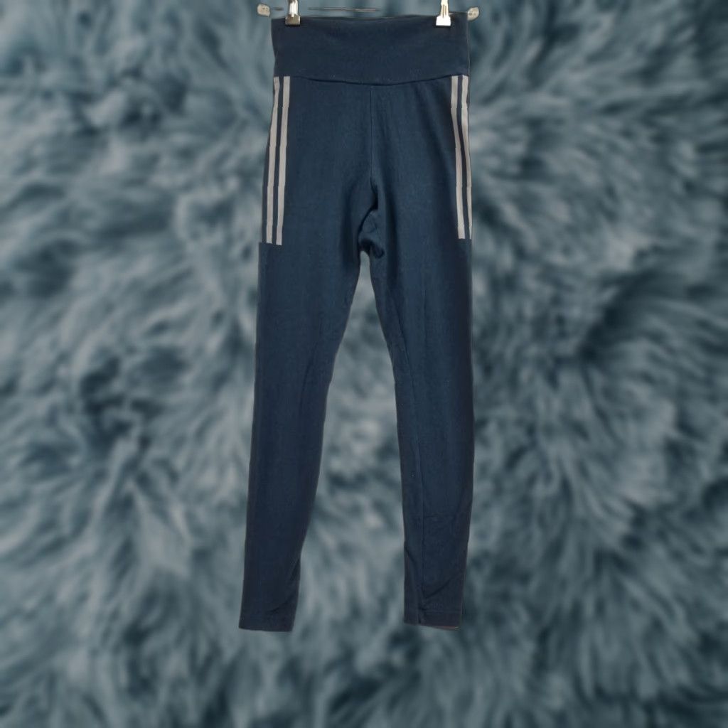 Adidas Adidas Sweatpants Womens Size S Blue Regular Fit Pants Tapered Inseam 28 in Casual Gym Running Activewear Size 28" / US 6 / IT 42 - 1 Thumbnail