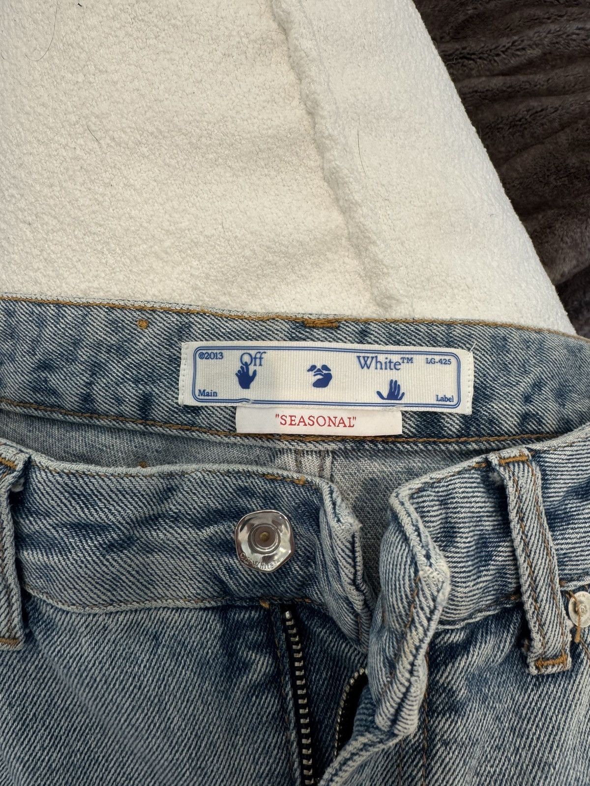 Off-White Off white logo denim Size 31" - 4 Thumbnail