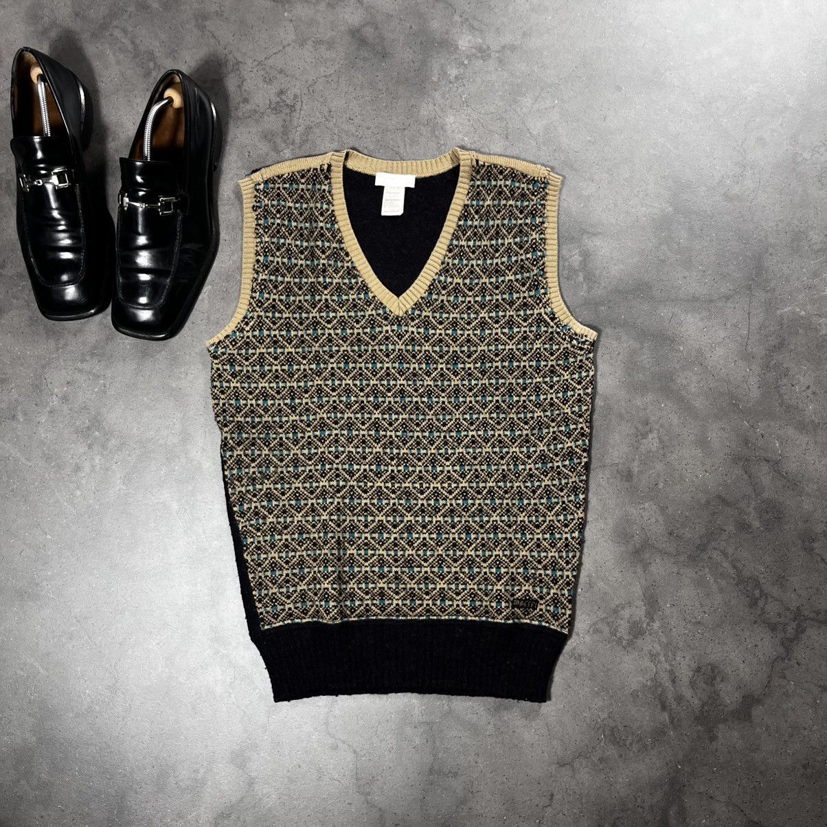 Diesel Vintage 00s Diesel Alpaca Wool Vest Knit Sweater Old Money Size US M / EU 48-50 / 2 - 1 Thumbnail
