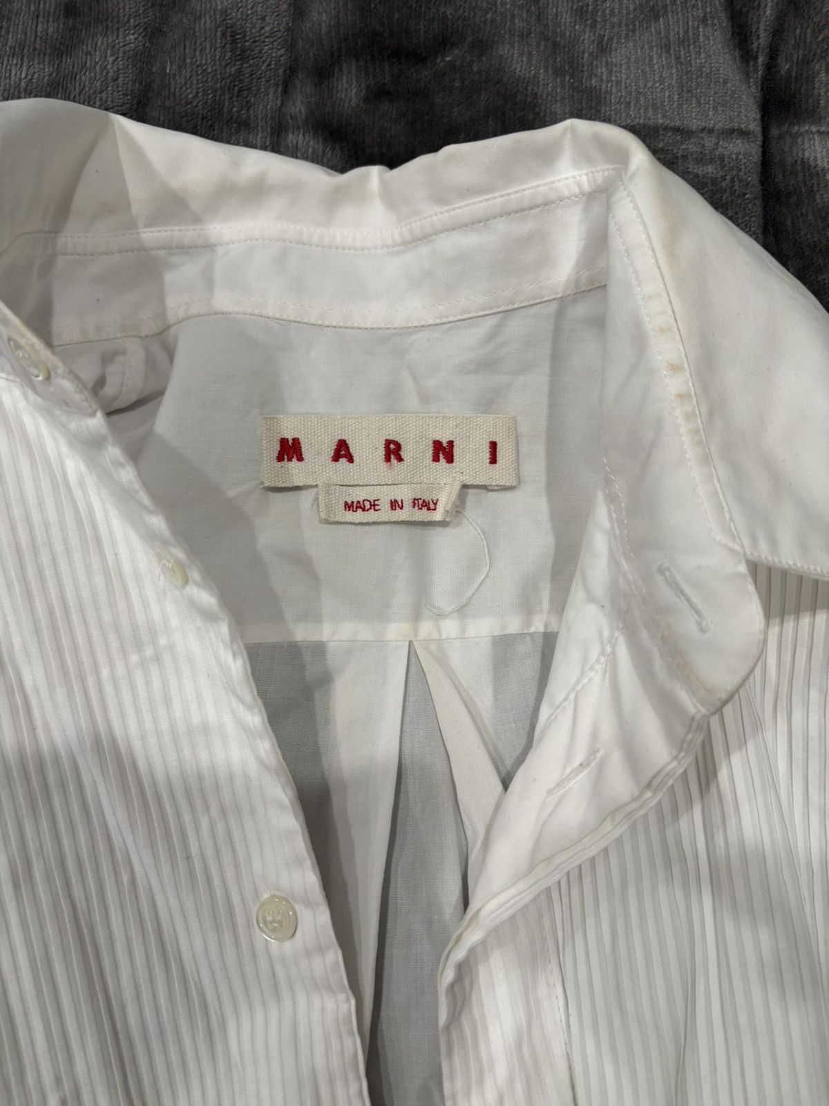 Marni Marni white tuxedo button down Size US S / EU 44-46 / 1 - 3 Thumbnail