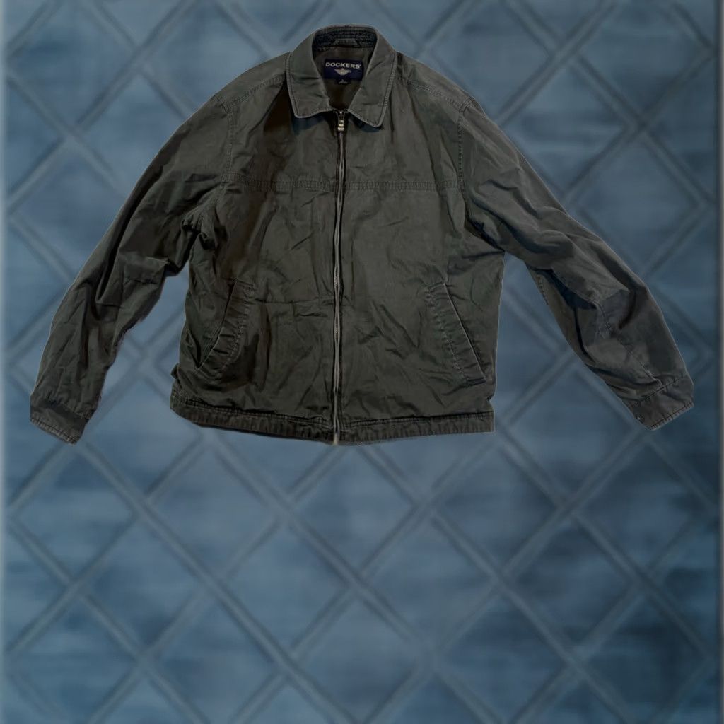 Dockers Dockers Bomber Jacket Full Zip Men's L Olive Green Size US L / EU 52-54 / 3 - 1 Thumbnail