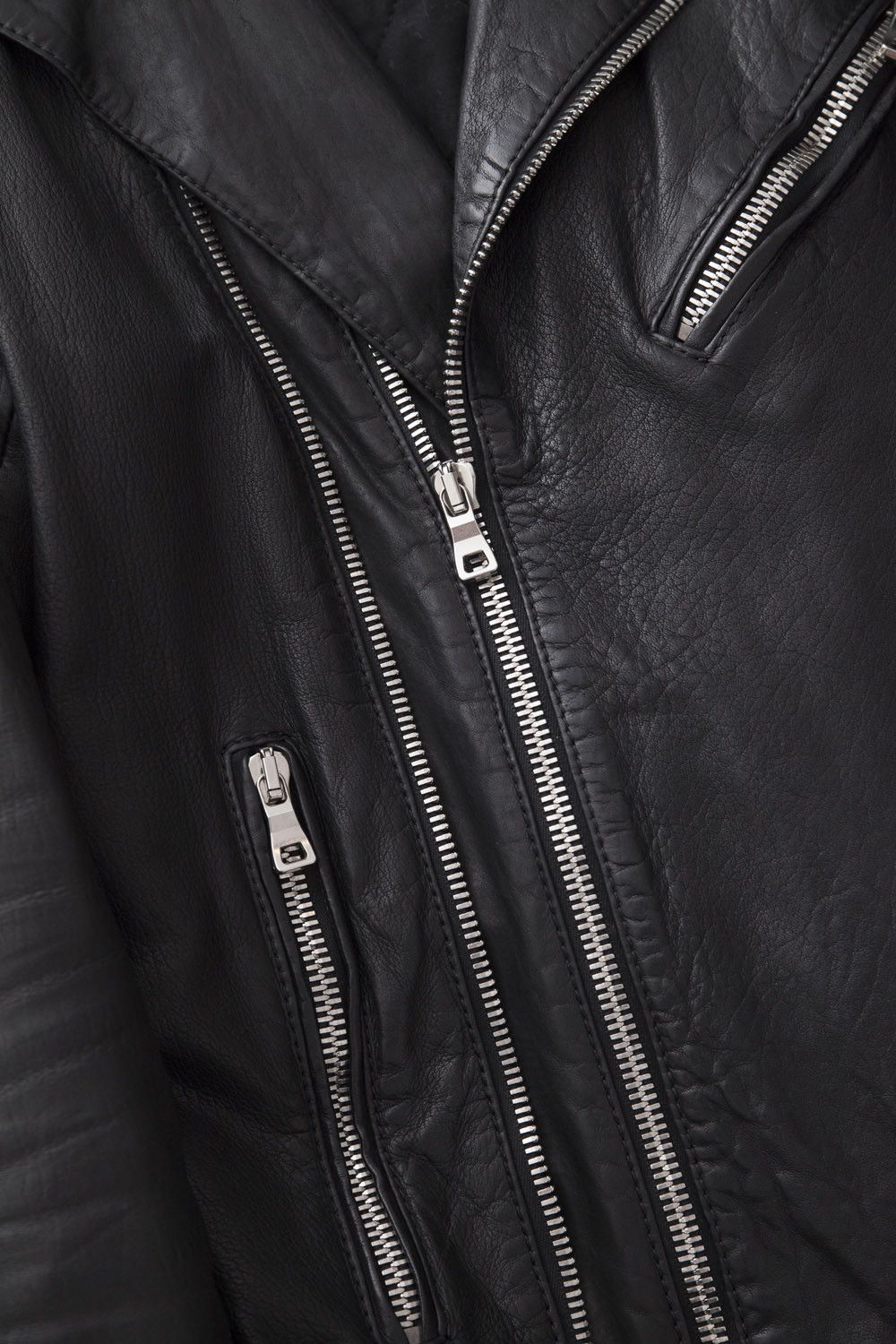 Balmain AW13 black leather biker jacket Size US M / EU 48-50 / 2 - 8 Thumbnail