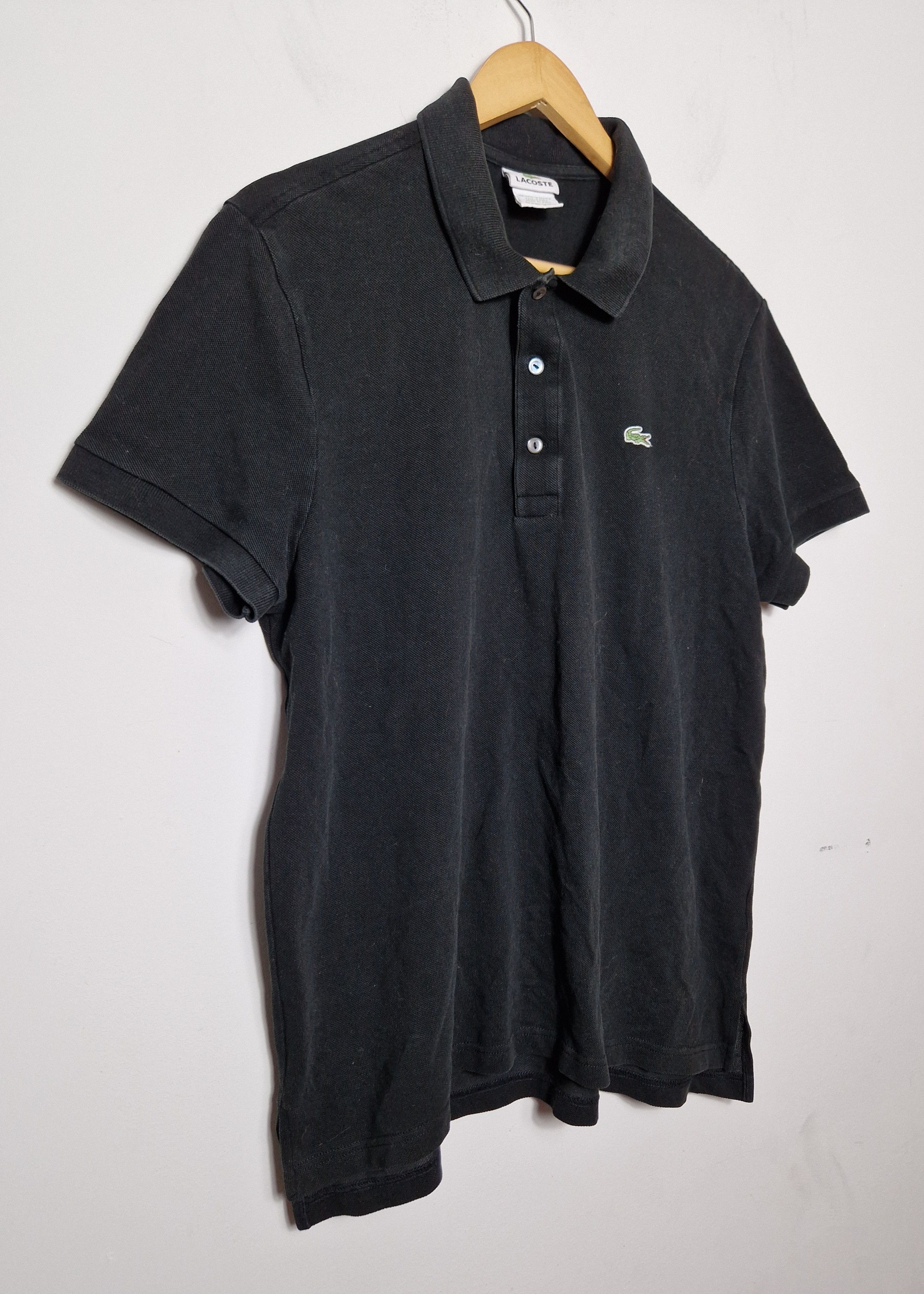 Lacoste Lacoste black polo tee Size US XL / EU 56 / 4 - 2 Thumbnail