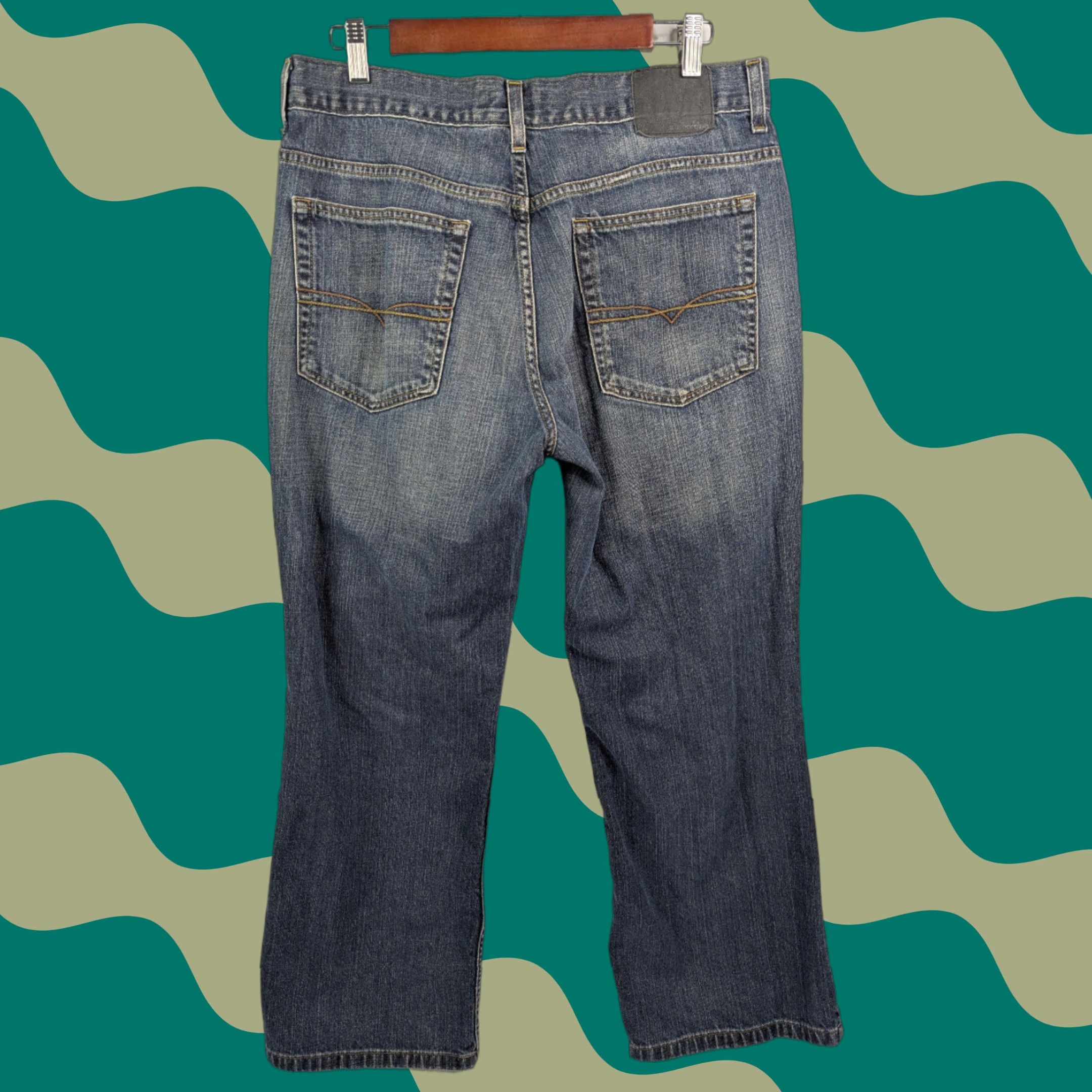 Anchor Blue VINTAGE Anchor Blue Jeans Men 34 36X30 Boot Jean Mid Rise 29 Inseam Denim Blue Size US 34 / EU 50 - 1 Thumbnail