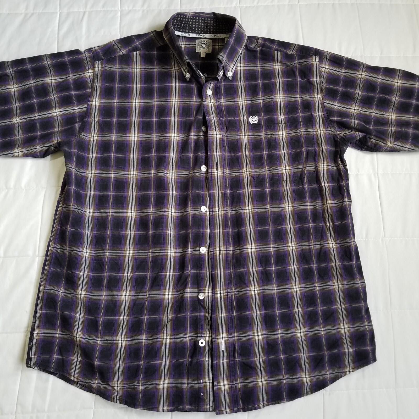 CINCH Cinch Small Purple Plaid Long Sleeve Button Down Size US S / EU 44-46 / 1 - 9 Thumbnail