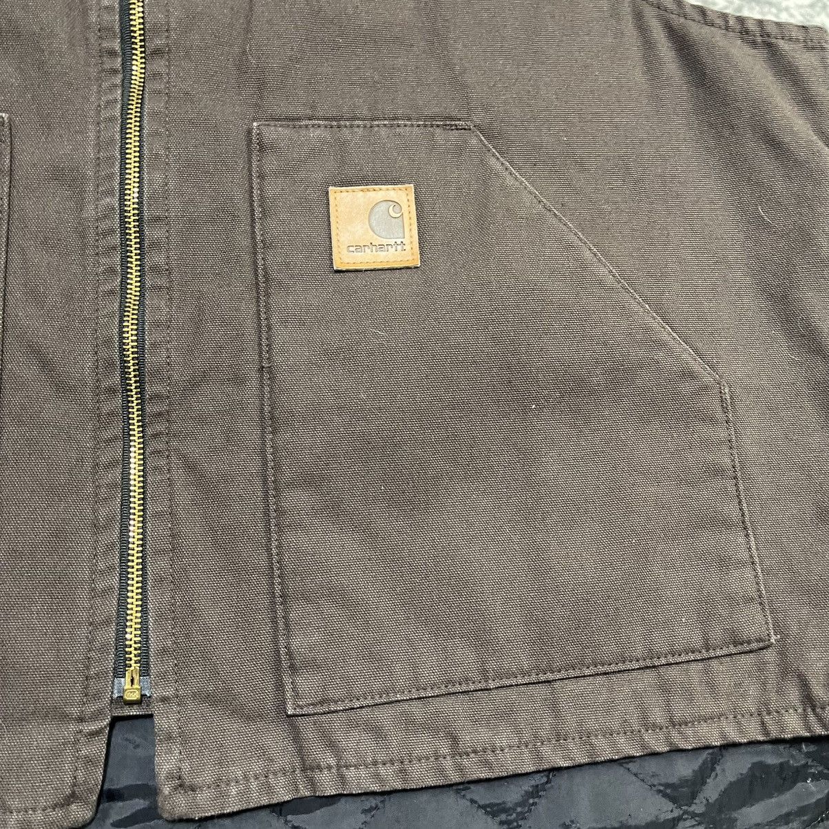 Carhartt VINTAGE CARHARTT BROWN CANVAS WORKWEAR VEST XXL Size US XXL / EU 58 / 5 - 4 Thumbnail