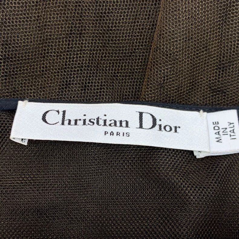 Dior Dior Dark coffee-colored mesh casual skirt Size 24" / US 00 / IT 34 - 5 Thumbnail