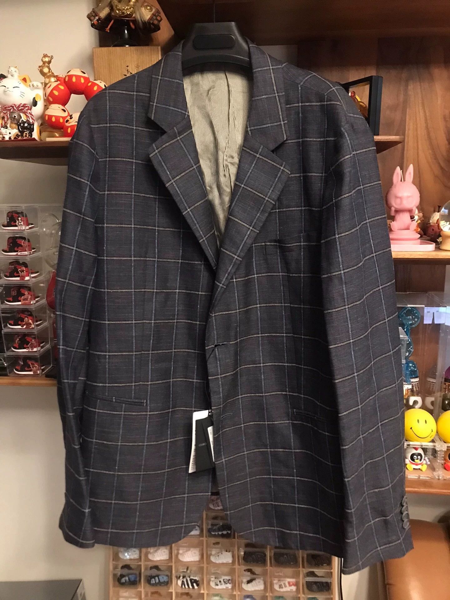 Armani Gray Plaid Blazer - Size XL Size US XL / EU 56 / 4 - 1 Thumbnail