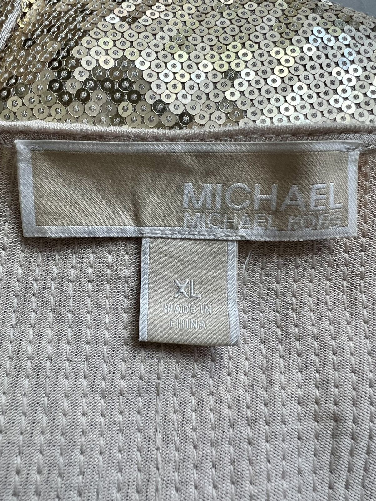 Michael Kors MICHAEL Michael Kors Gold Sequin Wrap Dress XL Size XL / US 12-14 / IT 48-50 - 4 Thumbnail