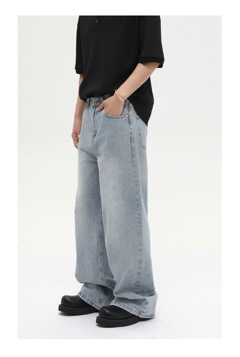 Japanese Brand × Jean Japanese retro distressed loose casual wide-leg jeans Size US 32 / EU 48 - 3 Thumbnail