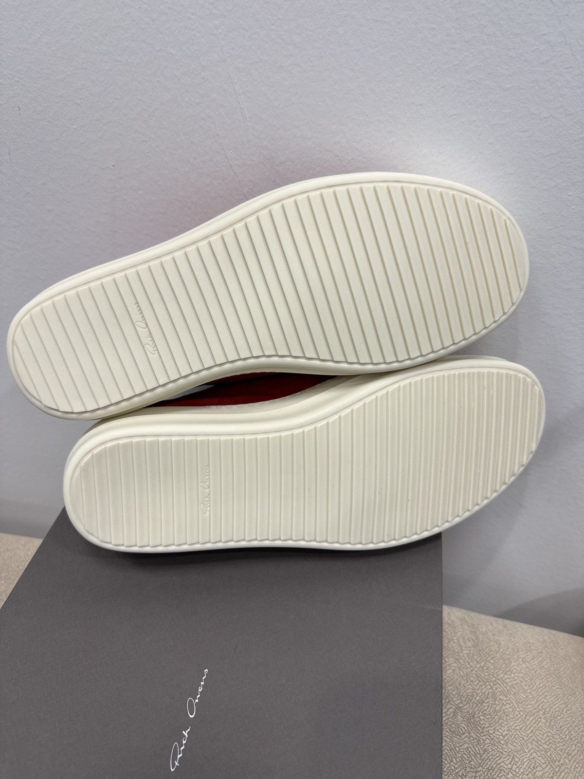 Rick Owens Rick Owens Extreme Low Sneaks Temple SS26 Carnelian Milk Size US 12 / EU 45 - 6 Thumbnail
