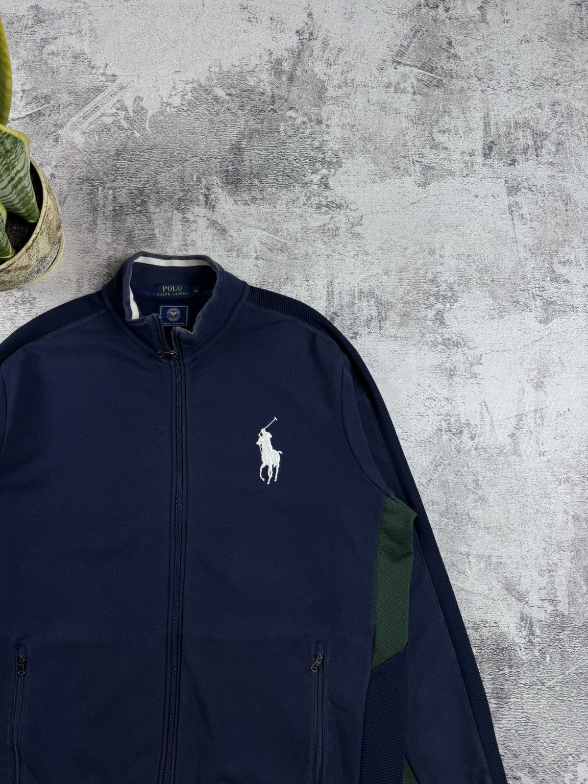 Polo Ralph Lauren Polo Ralph Tennis Wimbledon Big Pony Zip Sweatshirt Pullover Size US XL / EU 56 / 4 - 5 Thumbnail