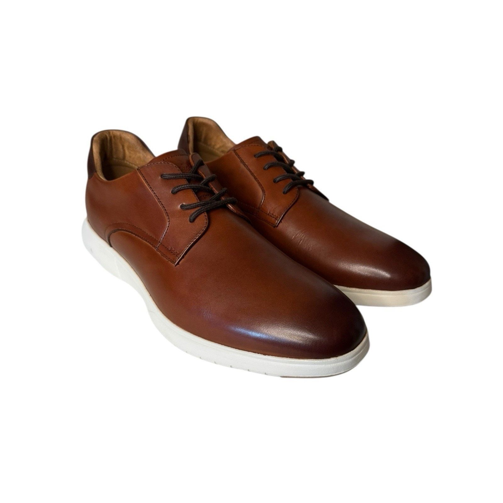 Florsheim Mens Cognac Leather Oxford Dress Shoes Comfortech Size 9.5M Florsheim Comfortech Cognac Brown Leather | Mercari main image 3