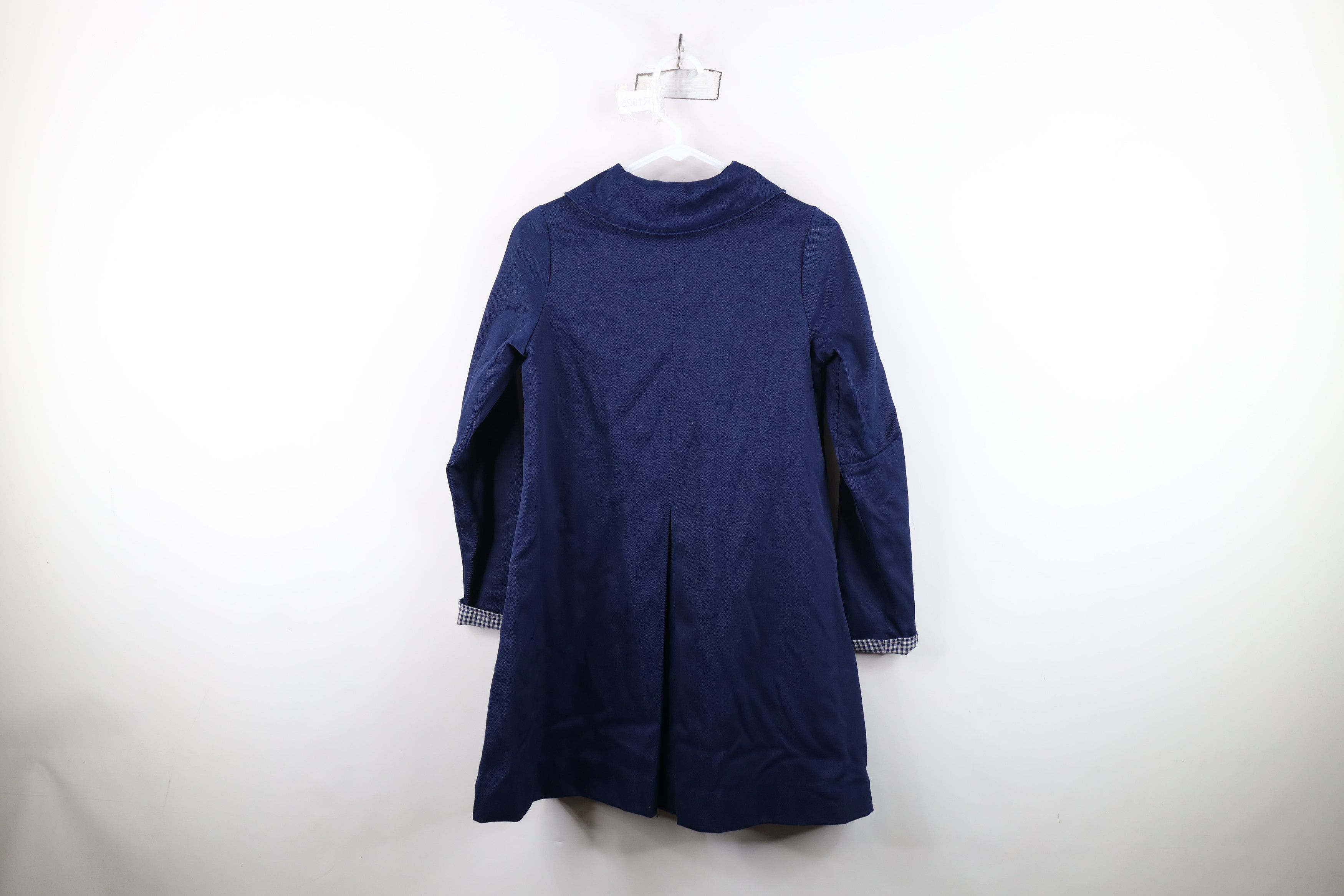Vintage Vintage 50s Rockabilly Swing Coat Jacket Blue Plaid USA Size XL / US 12-14 / IT 48-50 - 13 Thumbnail