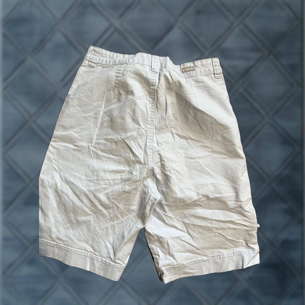 Vintage Woolrich Womens Shorts Light Blue 6 31" Waist Pockets Twill Chino Flat Front Zip Button Regular Rise Inseam 9.5" Casual Beach Hiking Walking Size 28" / US 6 / IT 42 - 1 Thumbnail