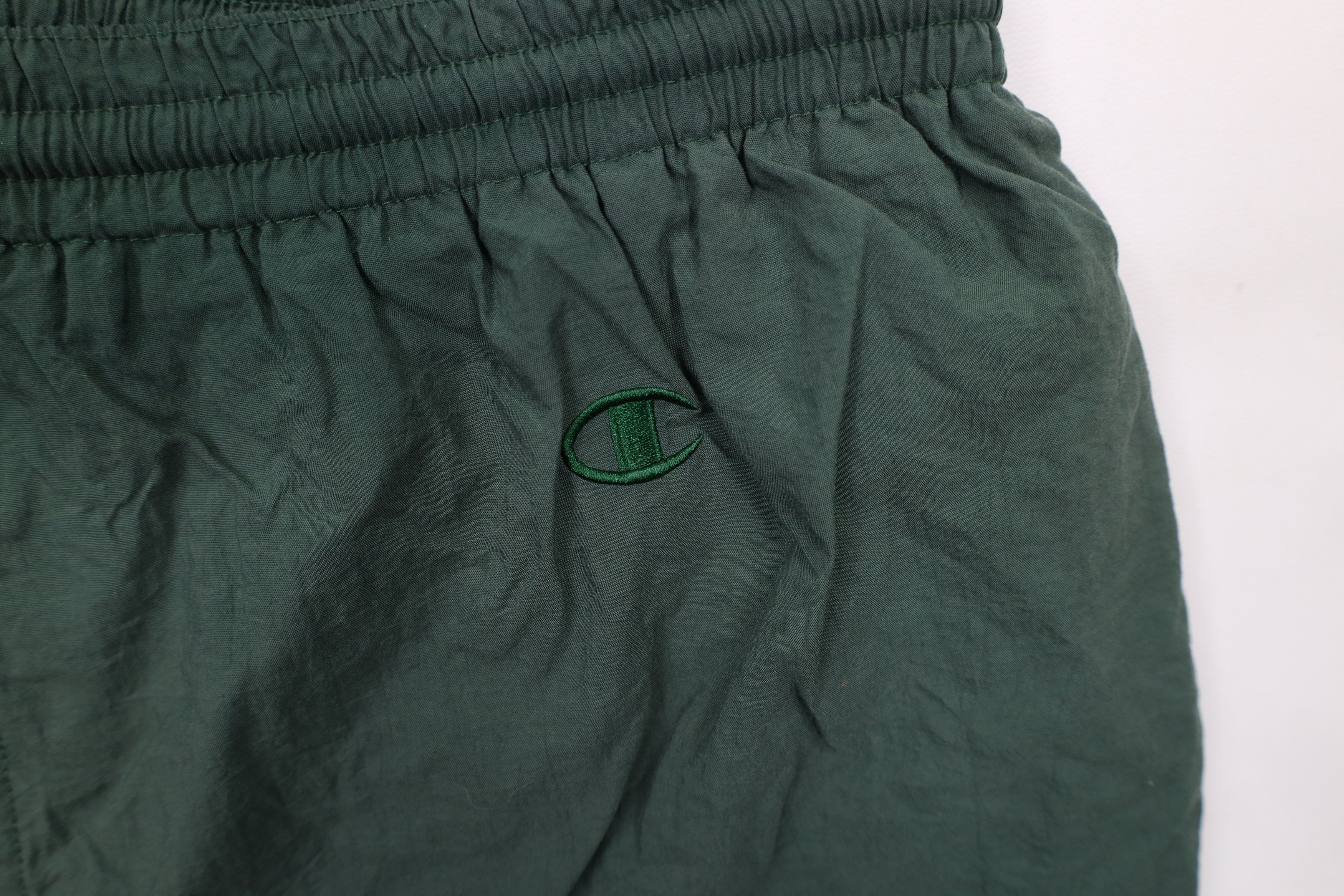Champion × Vintage Vintage 90s Champion Lined Above Knee Shorts Trunks Green Size US 36 / EU 52 - 7 Thumbnail