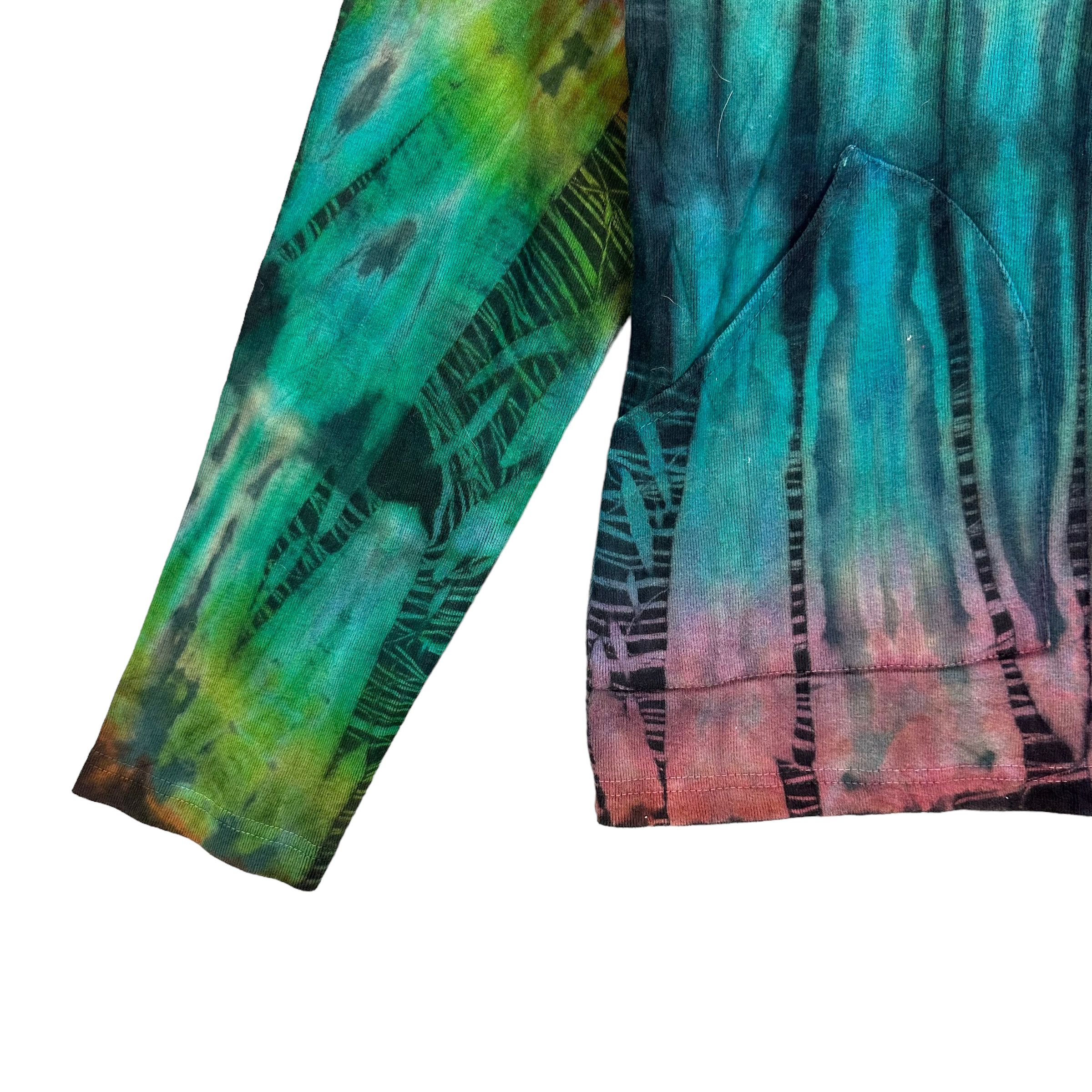 Vintage ATARA TIE DYE ZIPPER HOODIES #8443-009 Size S / US 4 / IT 40 - 4 Thumbnail