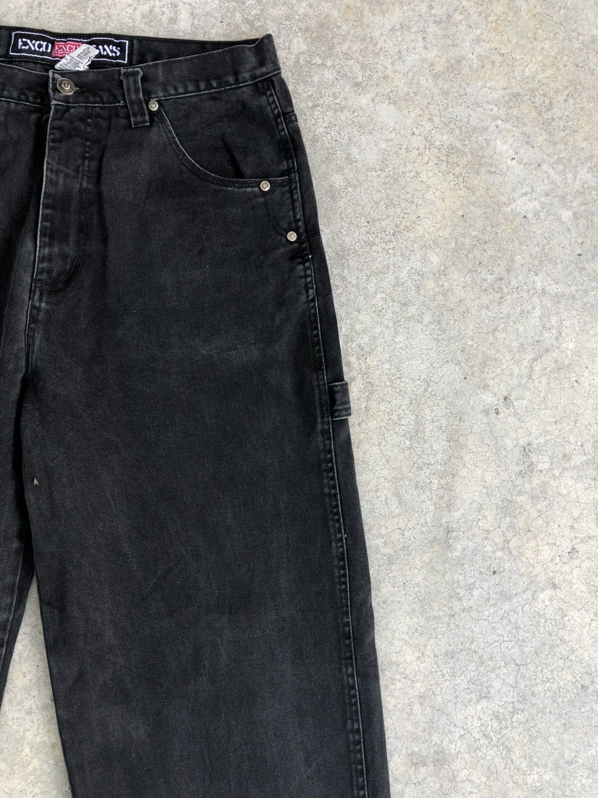 Japanese Brand Japanese Exco Baggy Jeans Embroidered Carpenter Distressed Size US 34 / EU 50 - 5 Thumbnail