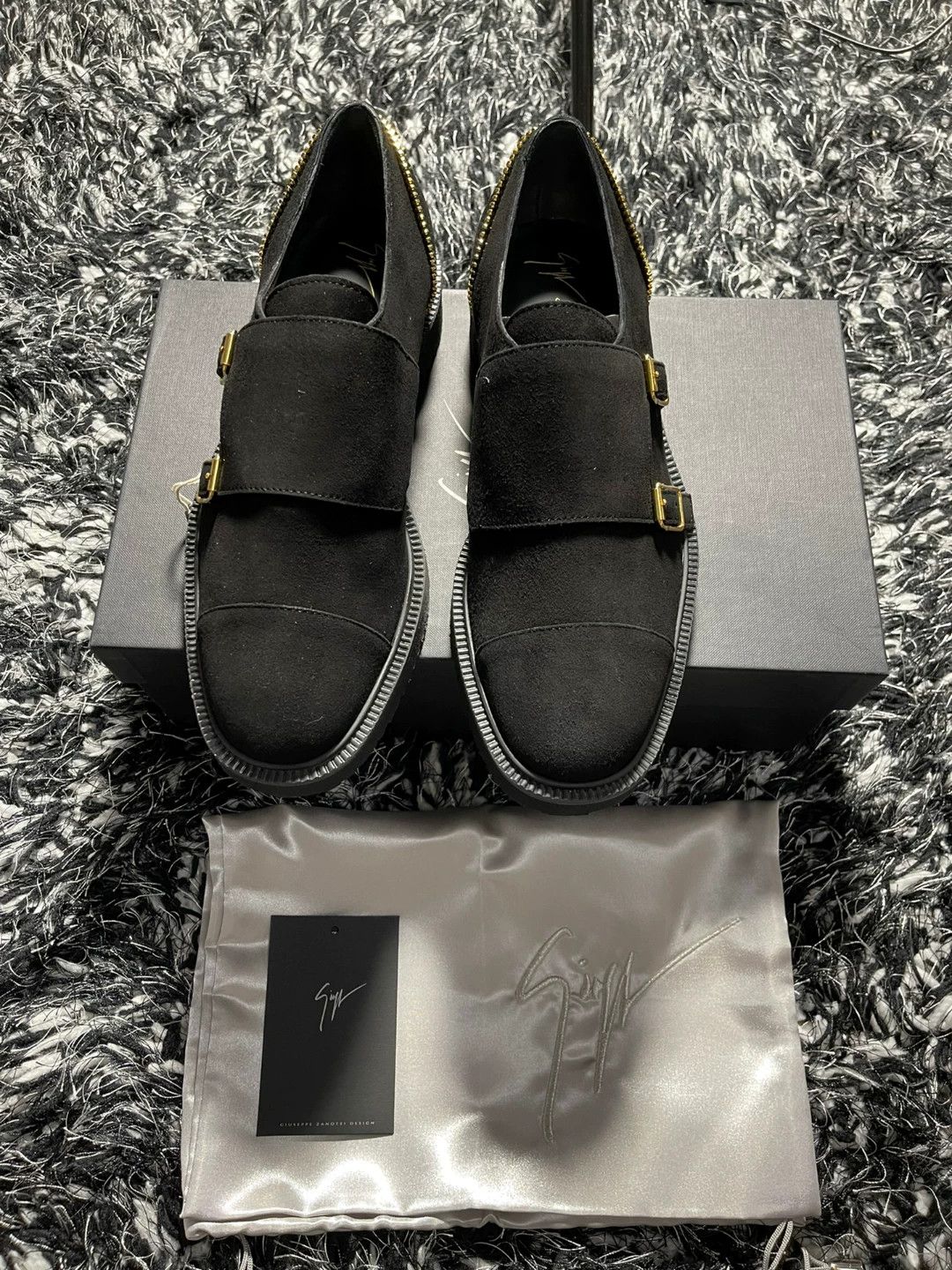 Giuseppe Zanotti GIUSEPPE ZANOTTI Suede Monk Shoes Size US 7 / EU 40 - 1 Thumbnail