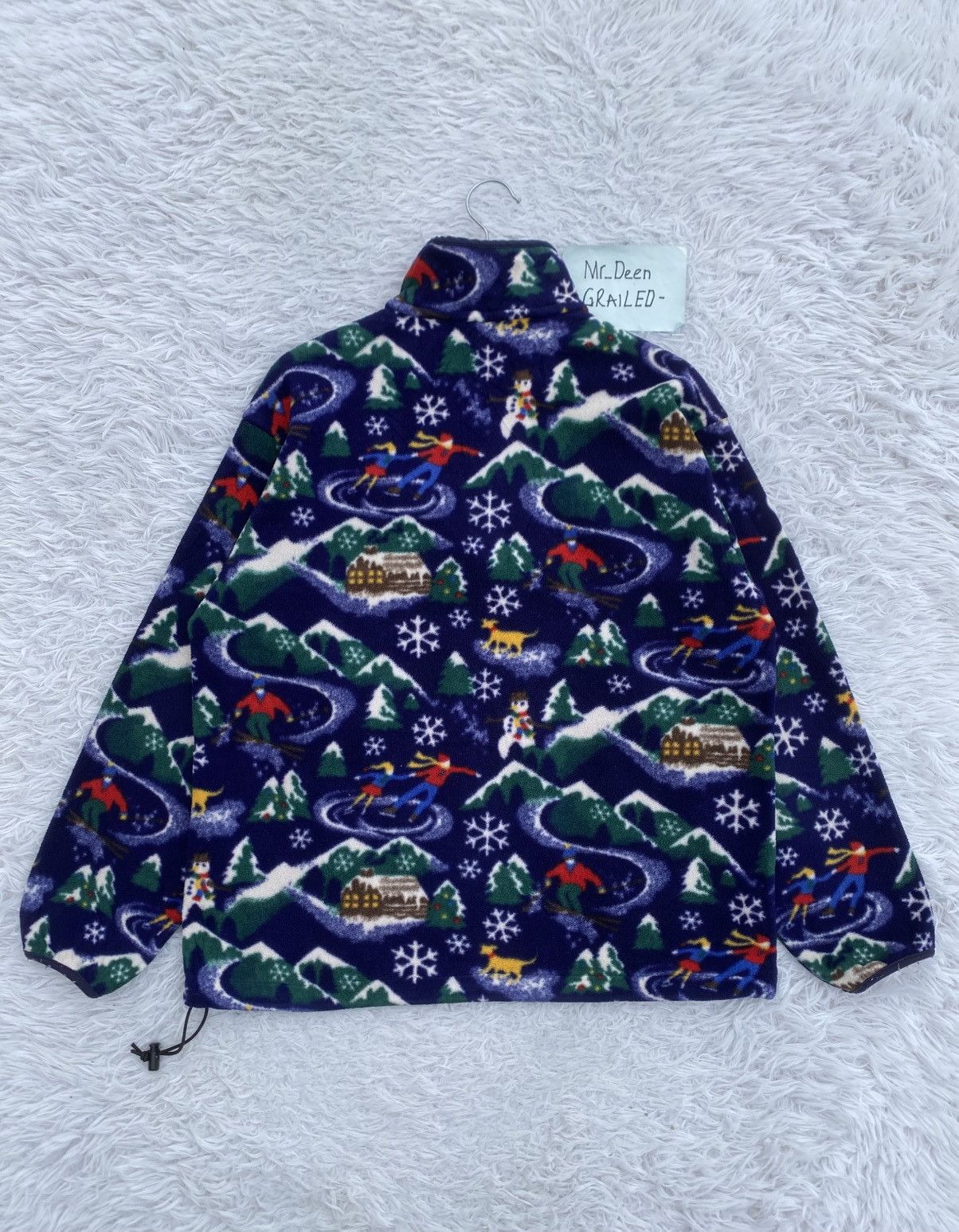 L.L. Bean Rare Vintage L.L Bean Christmas Fleece Pull Over Sweater Size US L / EU 52-54 / 3 - 11 Thumbnail