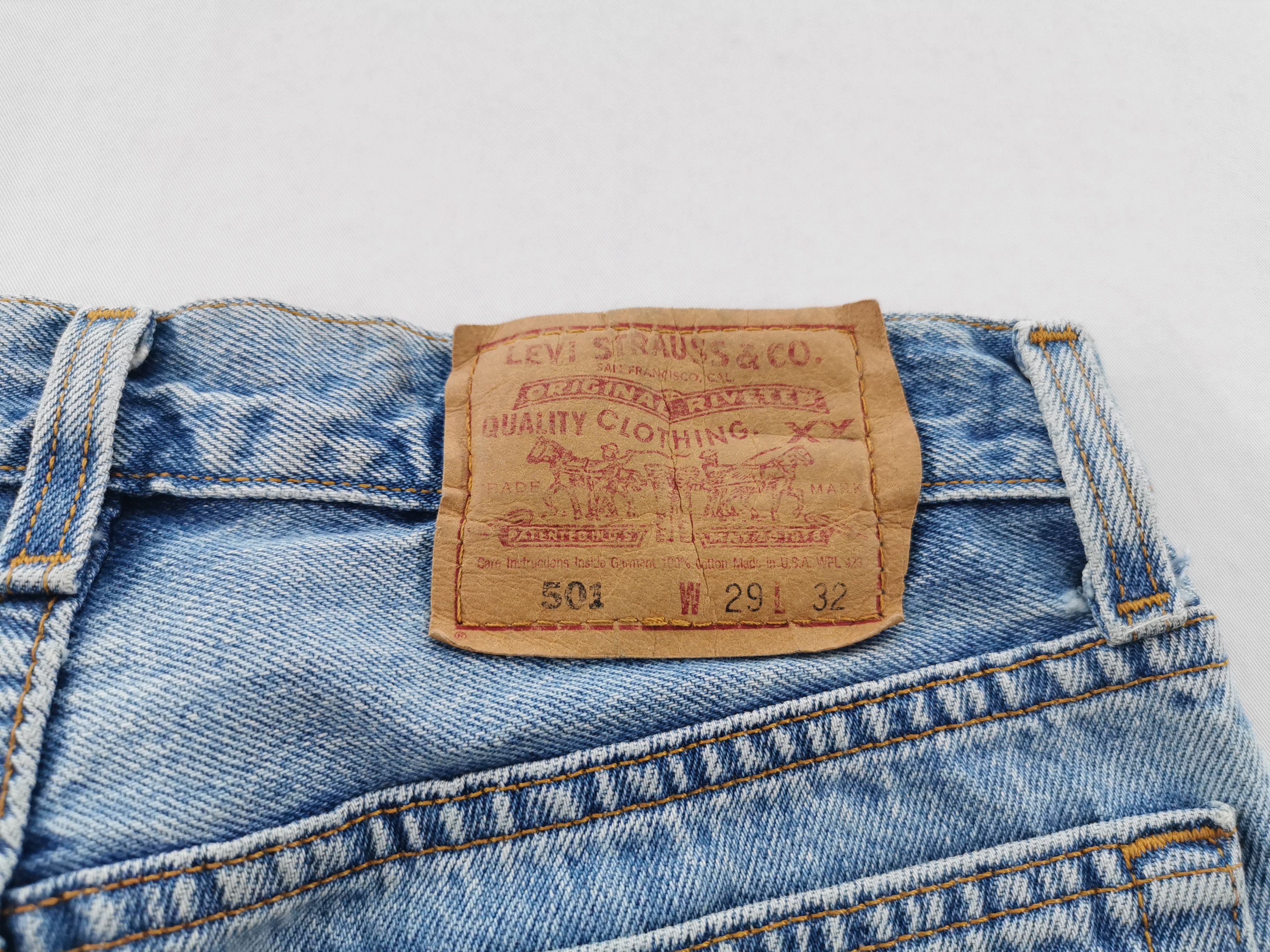 Levi's Distressed Vintage 90's Levis Lot 501 Denim Made In USA Size US 28 / EU 44 - 6 Thumbnail