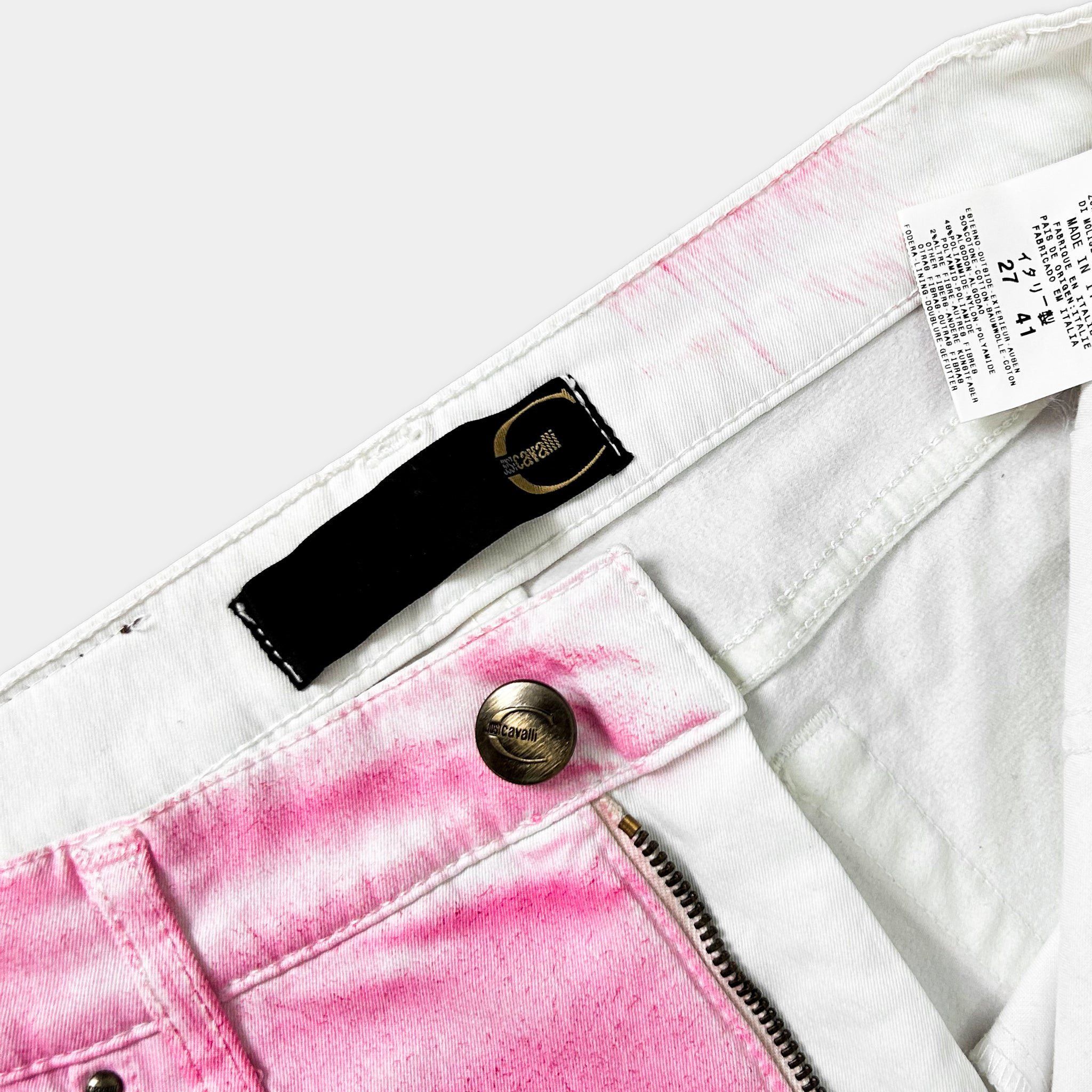 Roberto Cavalli Just Cavalli 2000's Gradient Pink Jeans Size 27" / US 4 / IT 40 - 3 Thumbnail