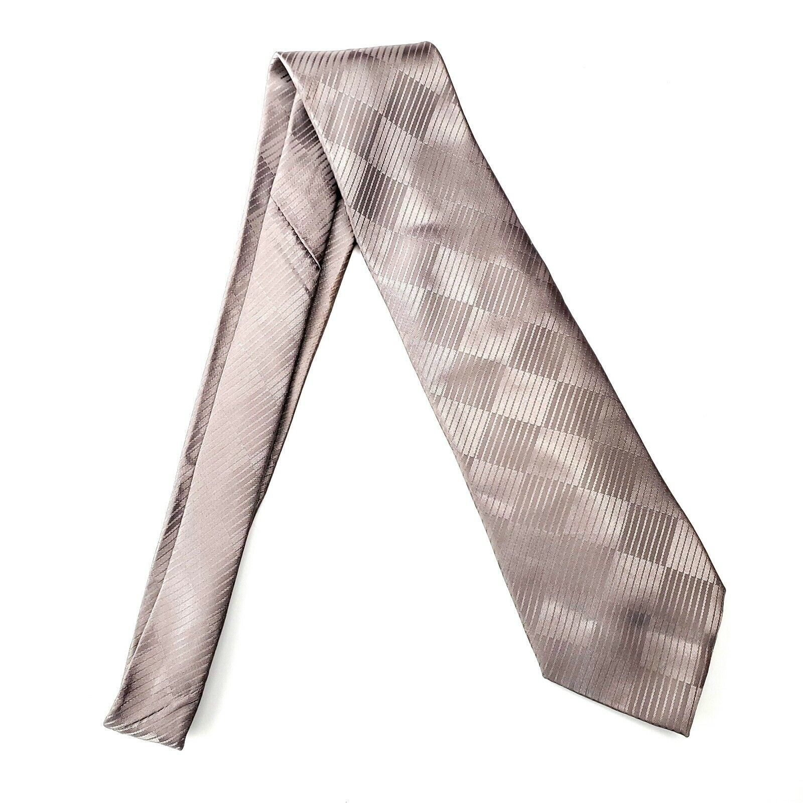 Vintage Don Loper Bevery Hills Beige Check Silk Tie Print Short Size ONE SIZE - 6 Thumbnail