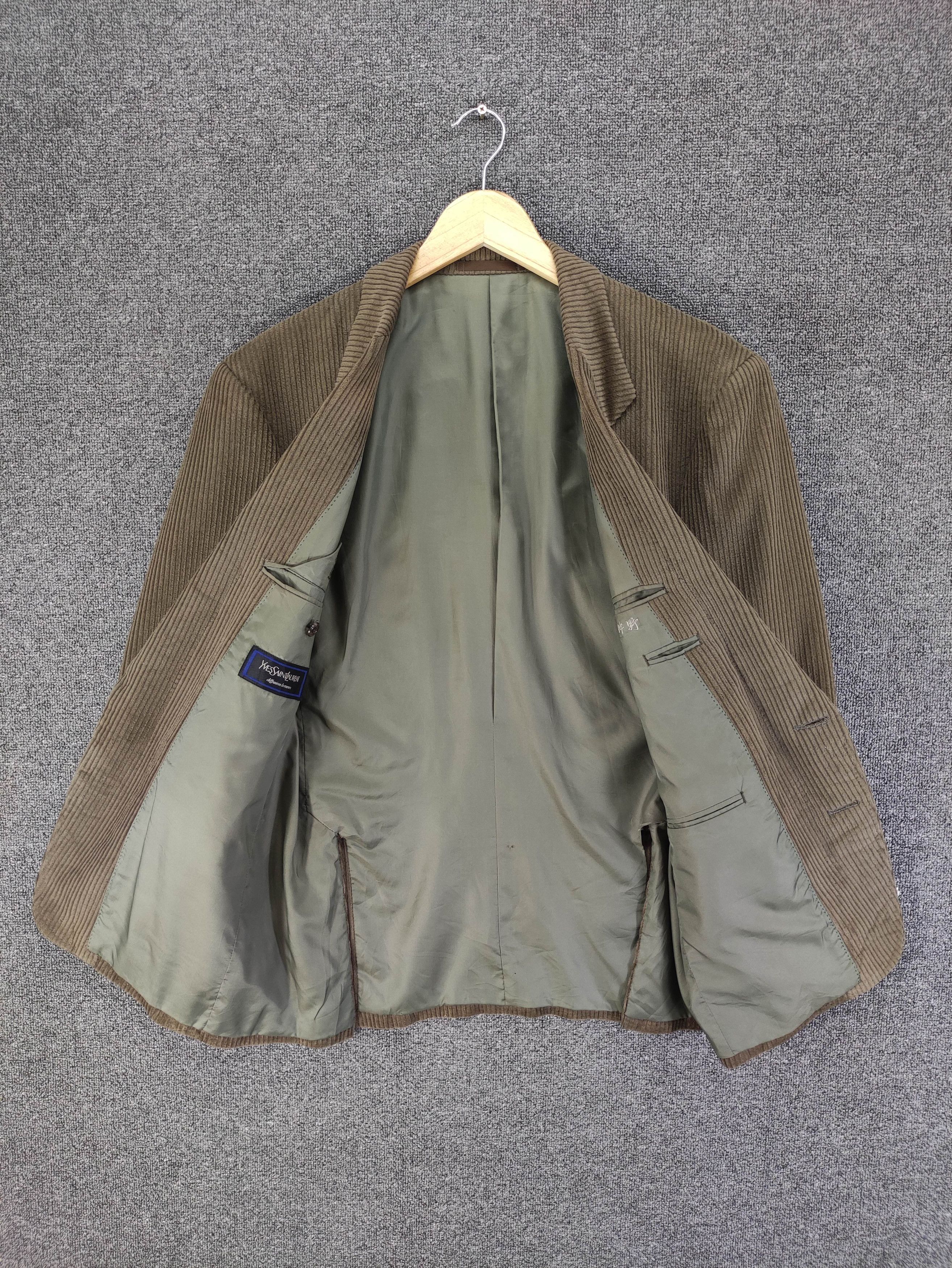 Yves Saint Laurent Vintage Yves Saint Laurent Corduroy Blazer Coat Jacket Size US M / EU 48-50 / 2 - 2 Thumbnail