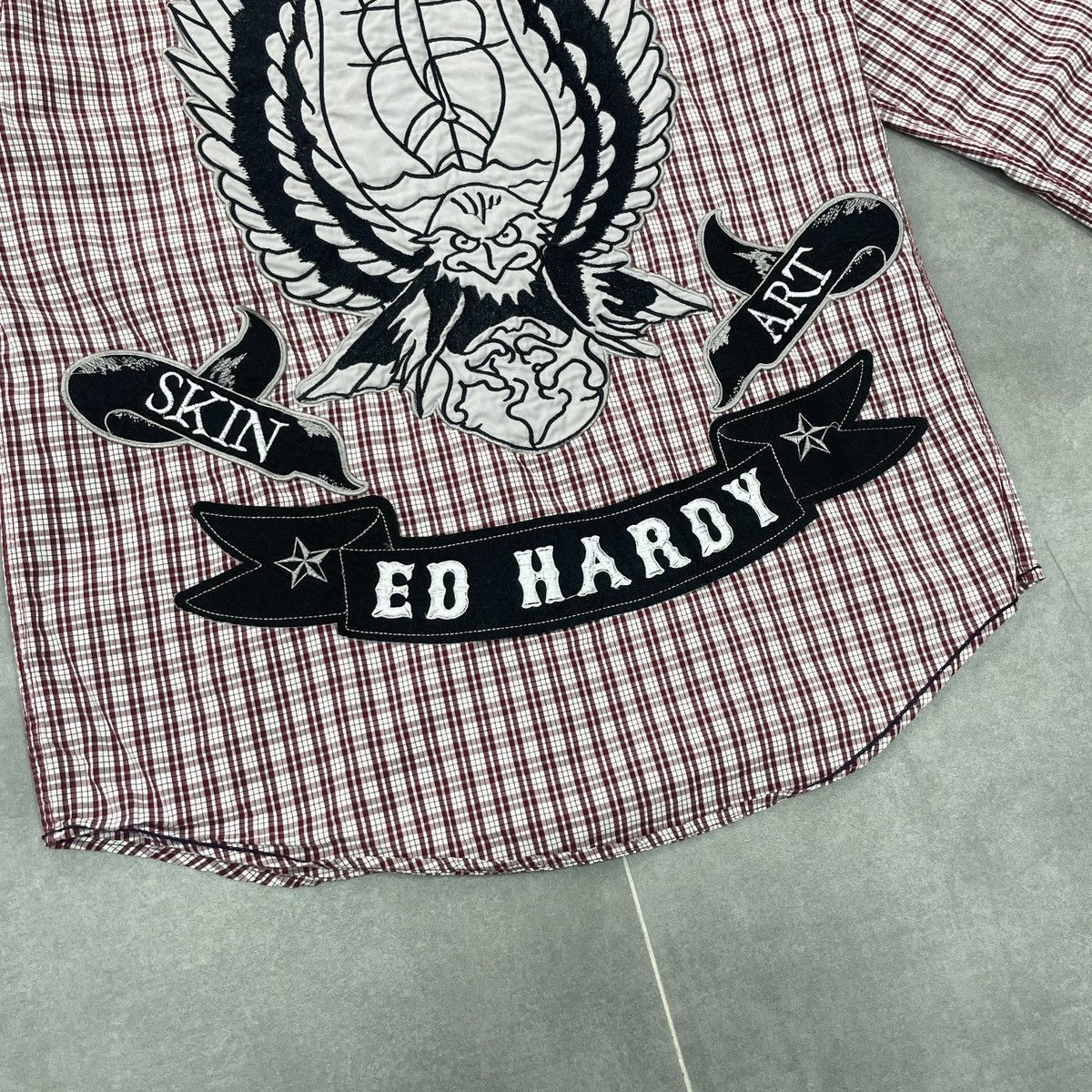 Ed Hardy Ed Hardy Eagle Ship Button Shirt Size M Size US M / EU 48-50 / 2 - 23 Thumbnail