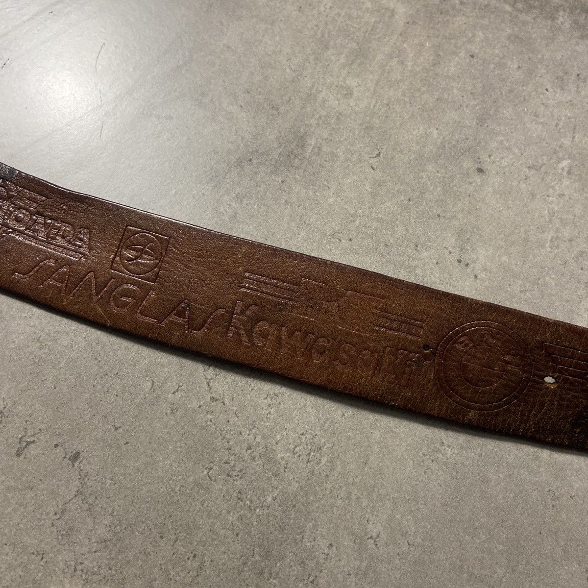 Genuine Leather Vintage Genuine Leather Racing belt Size ONE SIZE - 7 Thumbnail