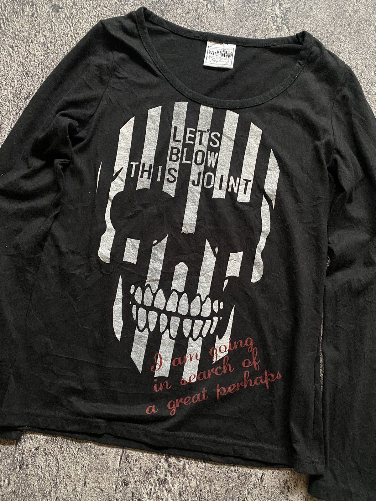 Hysteric Glamour Y2k skull ifsixwasnine punk longsleeve Size US S / EU 44-46 / 1 - 2 Thumbnail
