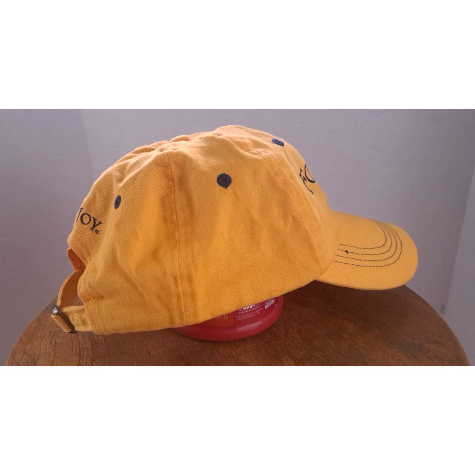 Footjoy FootJoy Golf Hat EUC Yellow Adjustable Cotton Men Stitched Birdie 1857 Adjustable Pattern Solid Style Golf Hat Men Yellow Birds Eye View Size ONE SIZE - 3 Thumbnail