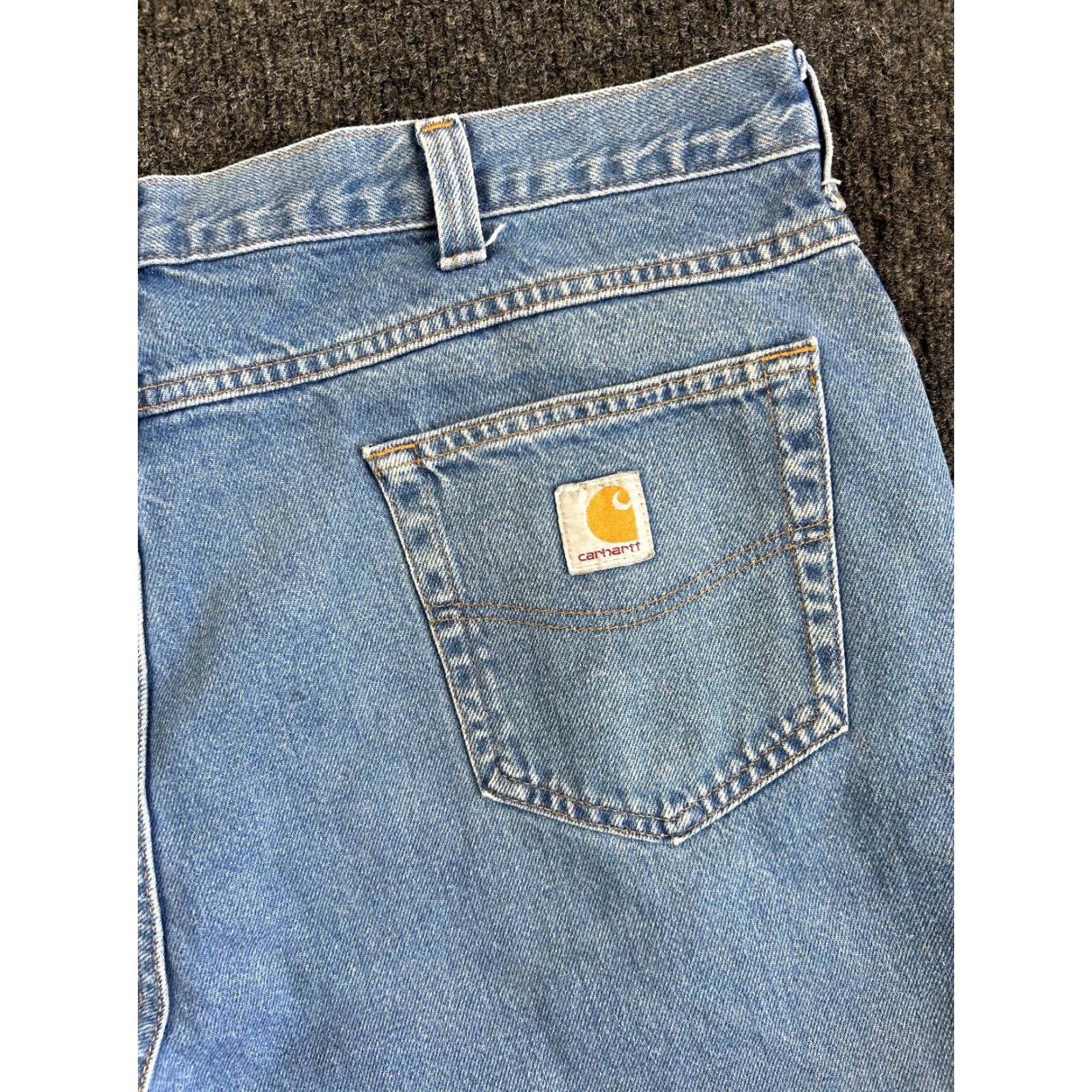 Carhartt VINTAGE Carhartt Jeans Relaxed Fit Baggy 40 x 30 Work Distressed 90s y2k Mens Jeans Blue Carhartt Size US 40 / EU 56 - 3 Thumbnail