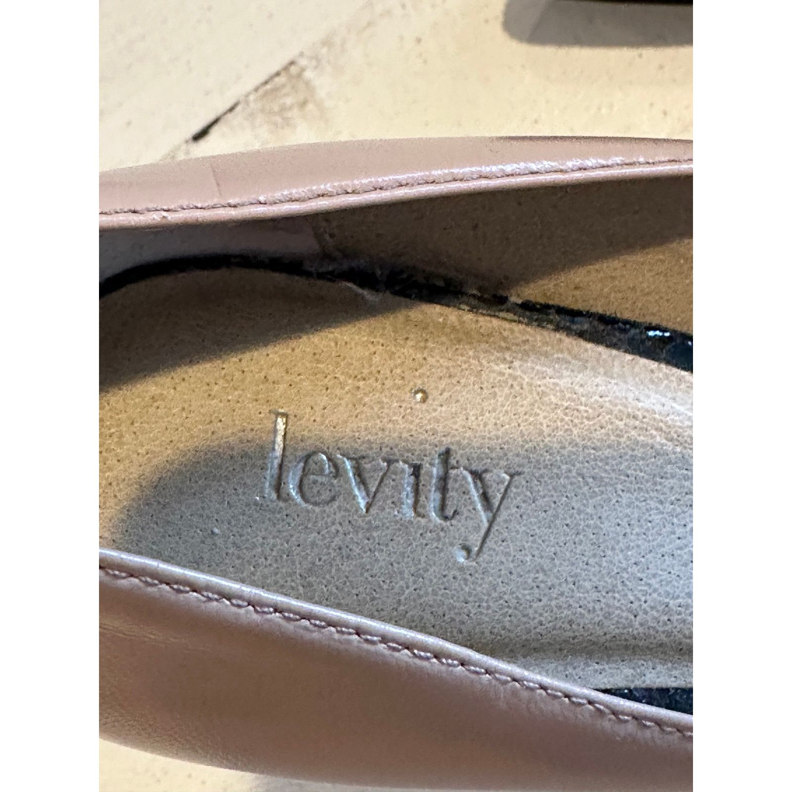 Other Levity Jalone Leather Tan Black Color Block Leather 7 Bow Size US 7 / IT 37 - 5 Thumbnail