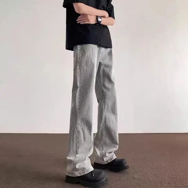 Japanese Brand Masaki x naga Washed Smokey Grey Aged Relaxed Jeans Size US 34 / EU 50 - 2 Thumbnail