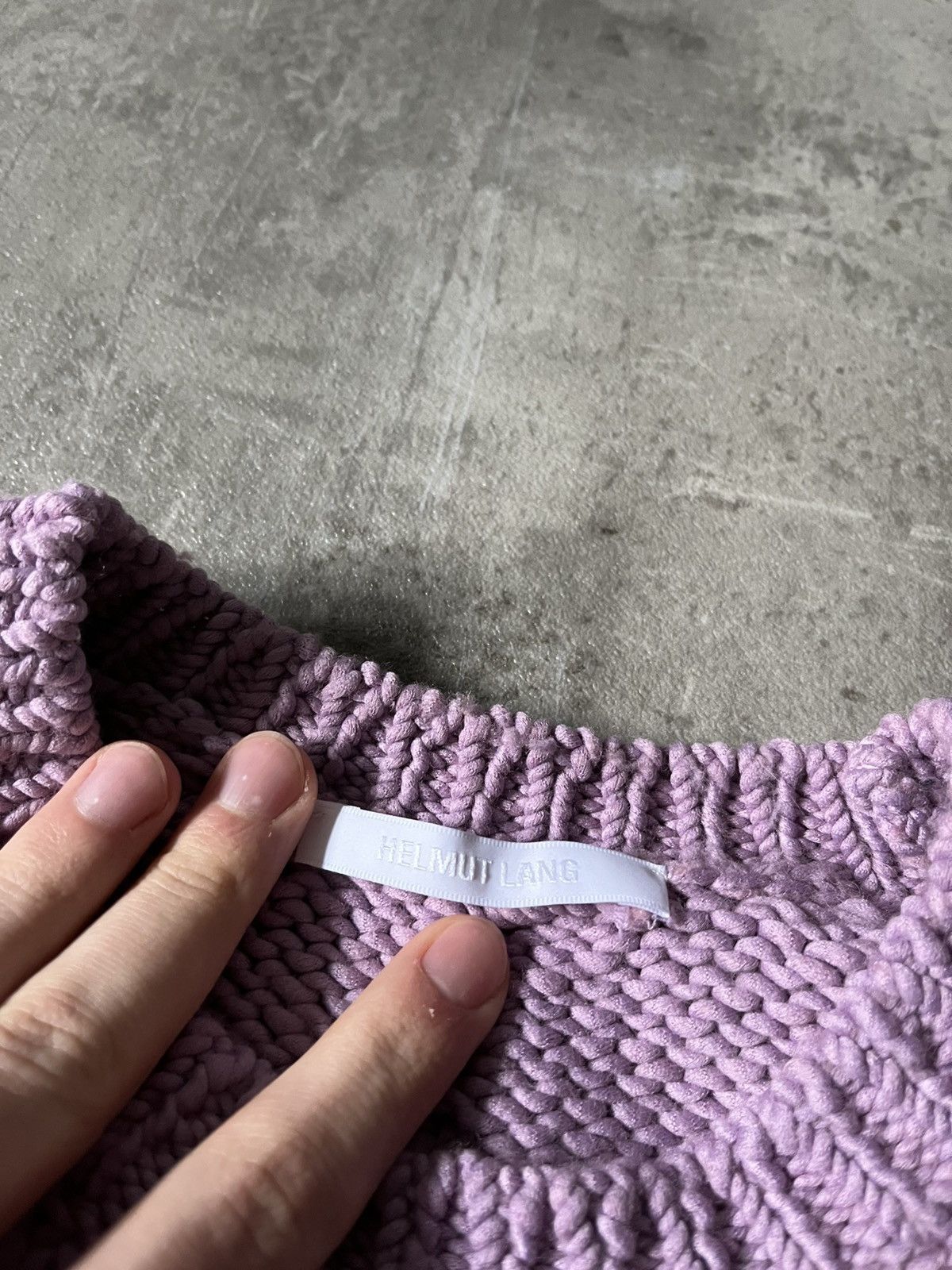 Helmut Lang Helmut Lang seamed knitted sweater pink purple rare Size US S / EU 44-46 / 1 - 10 Thumbnail