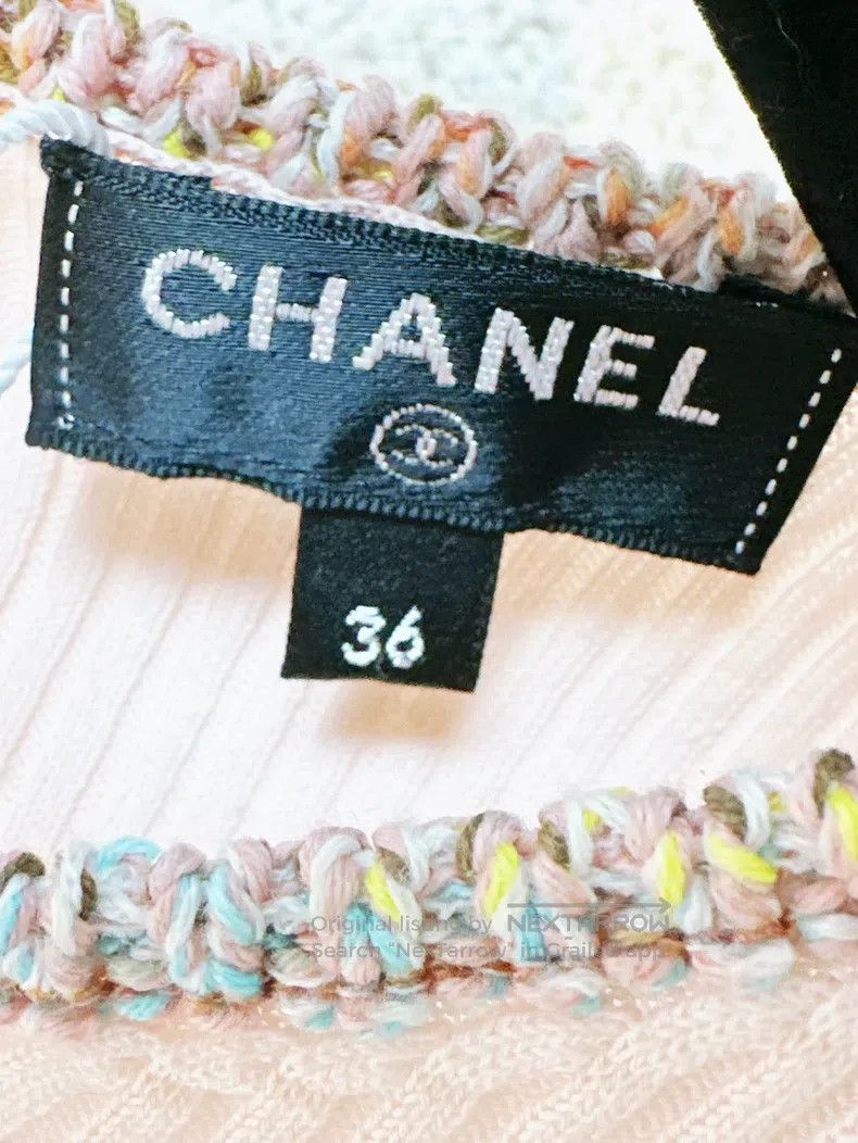 Chanel Chanel Pink braided edge short sleeves Size XS / US 0-2 / IT 36-38 - 4 Thumbnail