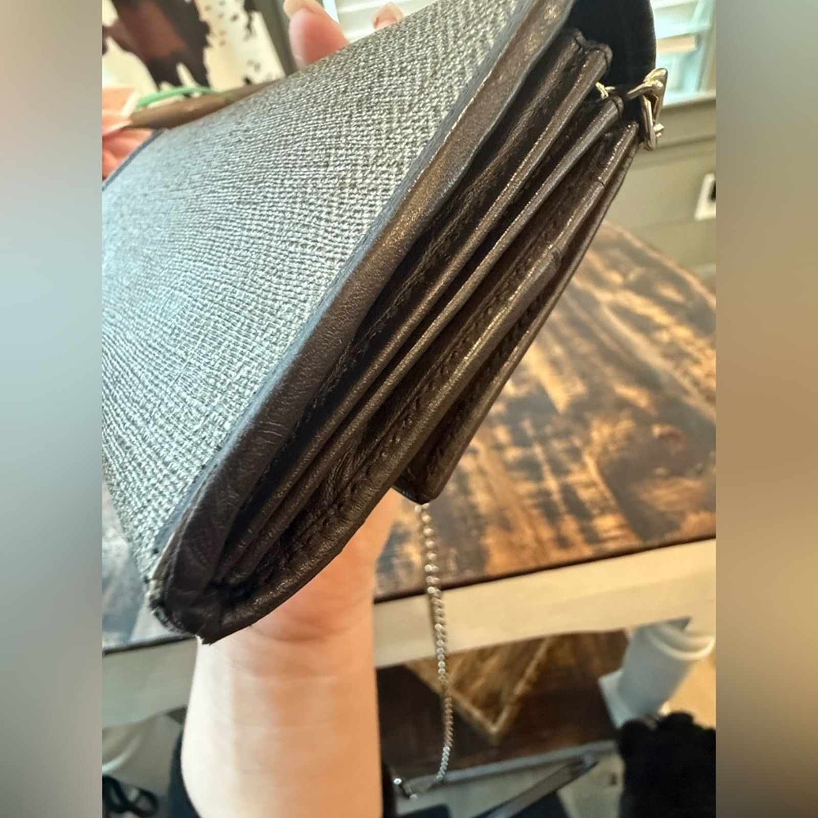 Bvlgari Bvlgari Tweed & Dark Brown Leather Wallet 14939661 Size ONE SIZE - 13 Thumbnail