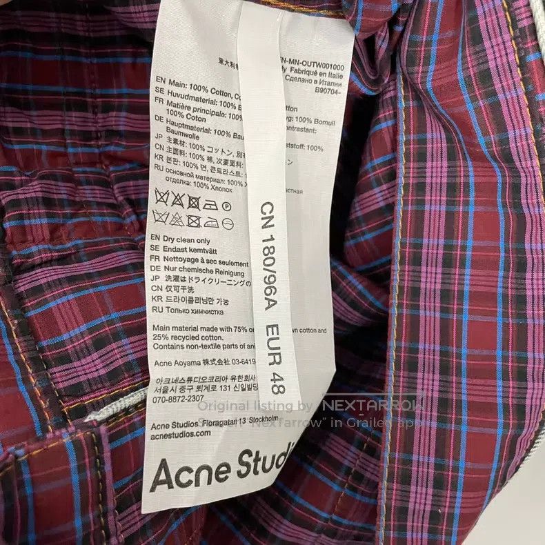 Acne Studios Acne Studios Denim Belt Side Pocket Contrasting Plaid Jack Size US M / EU 48-50 / 2 - 4 Thumbnail
